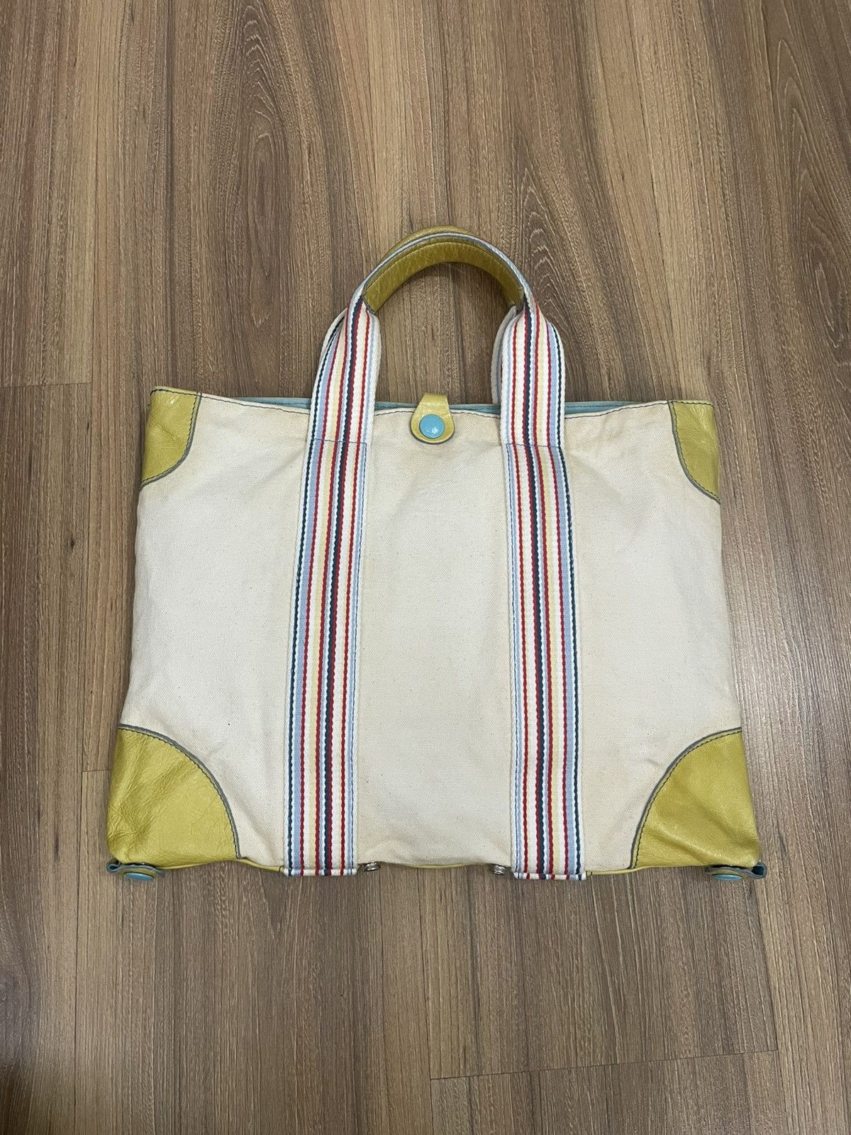 Other GABS Italy Artisan Tote | Mustard Hide & Canvas Body Size ONE SIZE - 2 Thumbnail