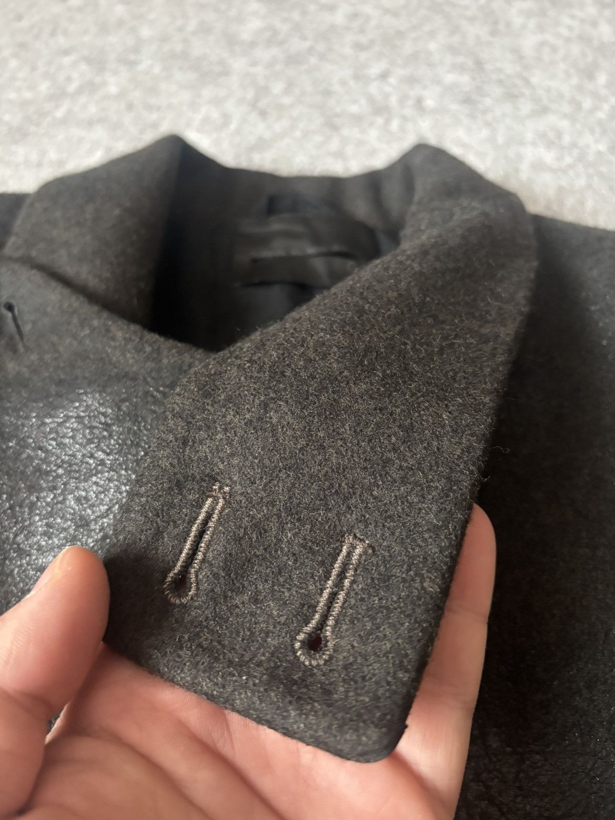 Diesel Black Gold DIESEL BLACK GOLD WOOL/LEATHER JACKET Size XS / US 0-2 / IT 36-38 - 9 Thumbnail