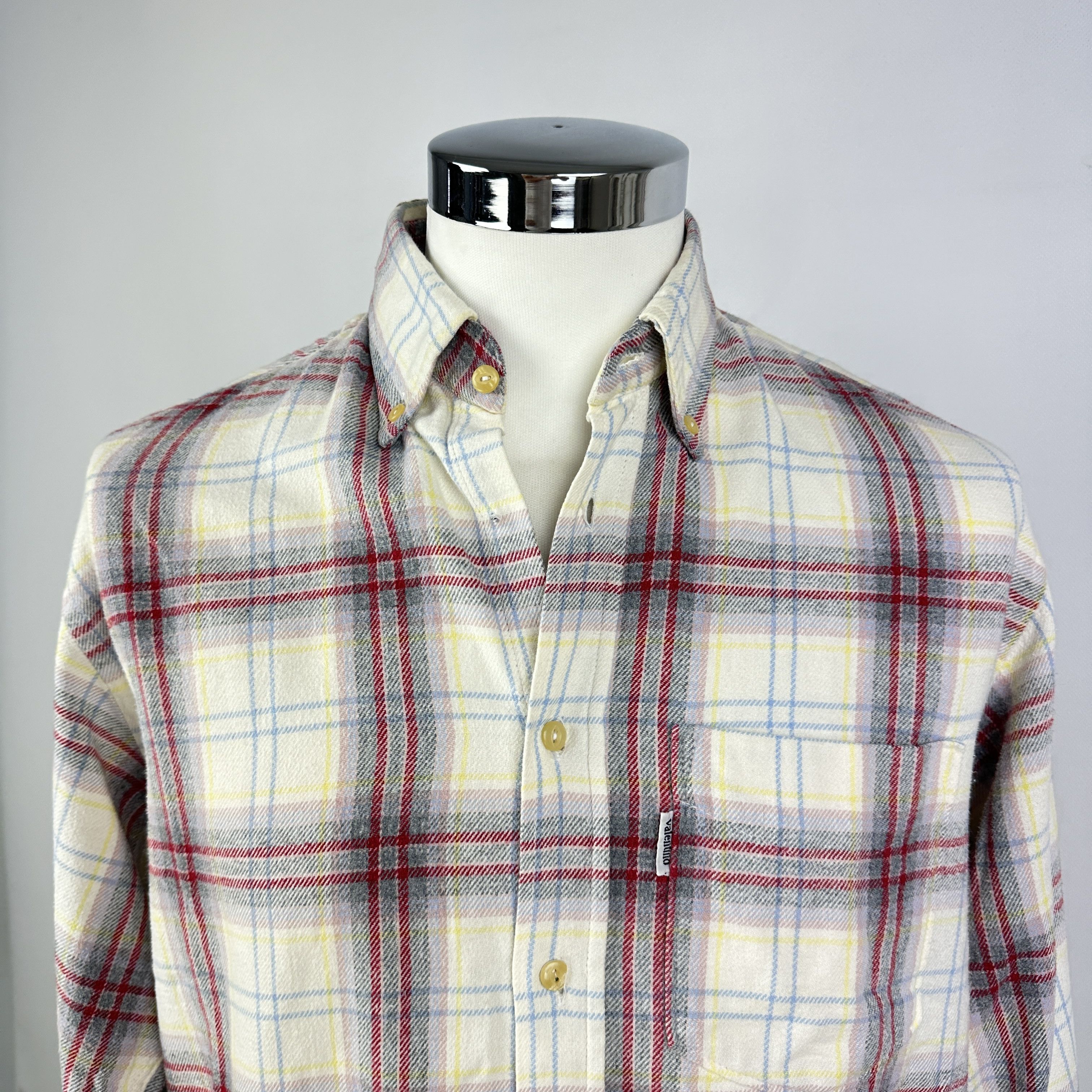 Valentino Camicia VALENTINO Flanella A Quadri – M Size US M / EU 48-50 / 2 - 1 Thumbnail