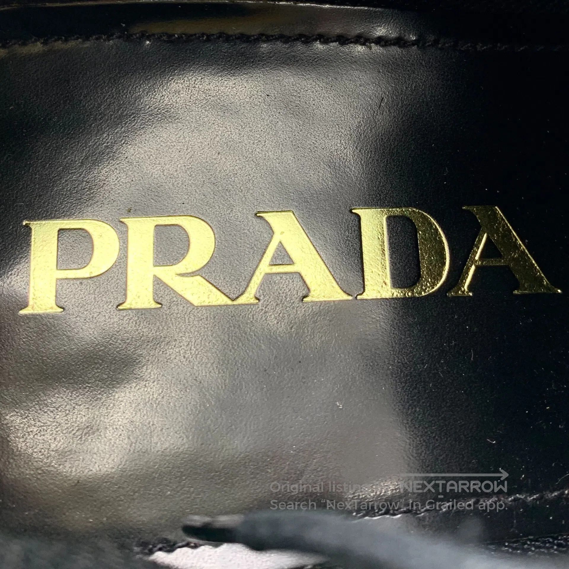Prada Prada Black Baroque carved laced magic patch flat leather Size US 6.5 / EU 39-40 - 8 Thumbnail