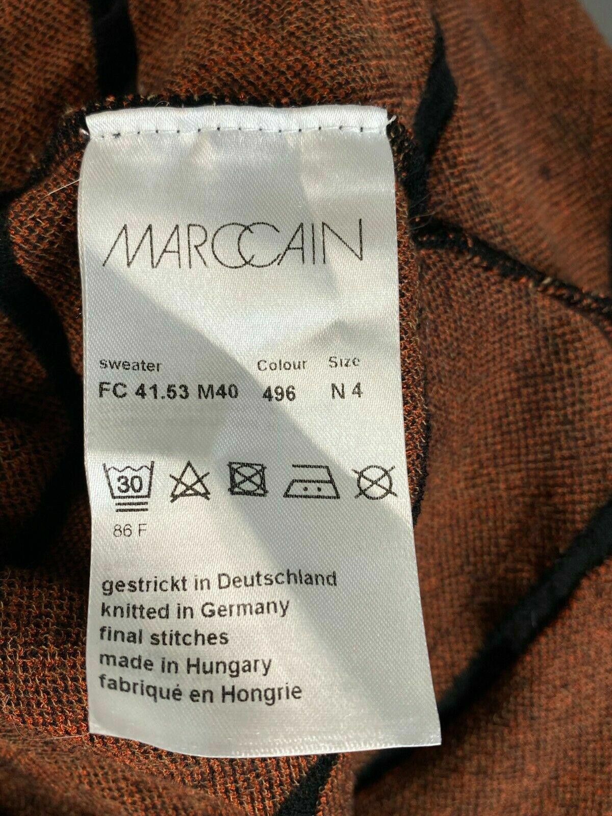 Designer Marc Cain Black Red Geometric Aztec Sweater Size 4 Size S / US 4 / IT 40 - 8 Thumbnail