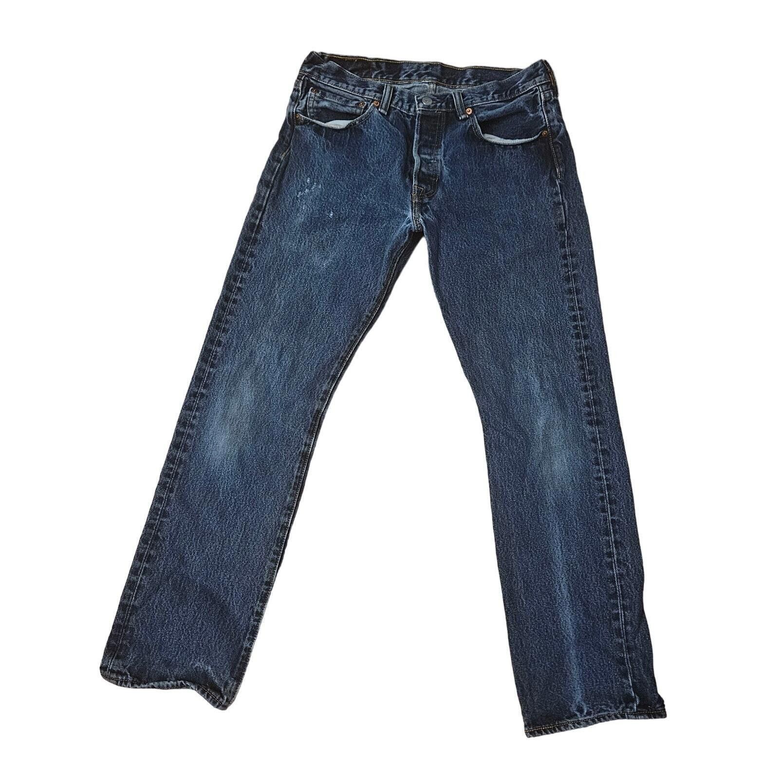 Designer Levi’s 501 Original Fit Button-Fly Jeans W31XL30 Size US 31 - 2 Thumbnail