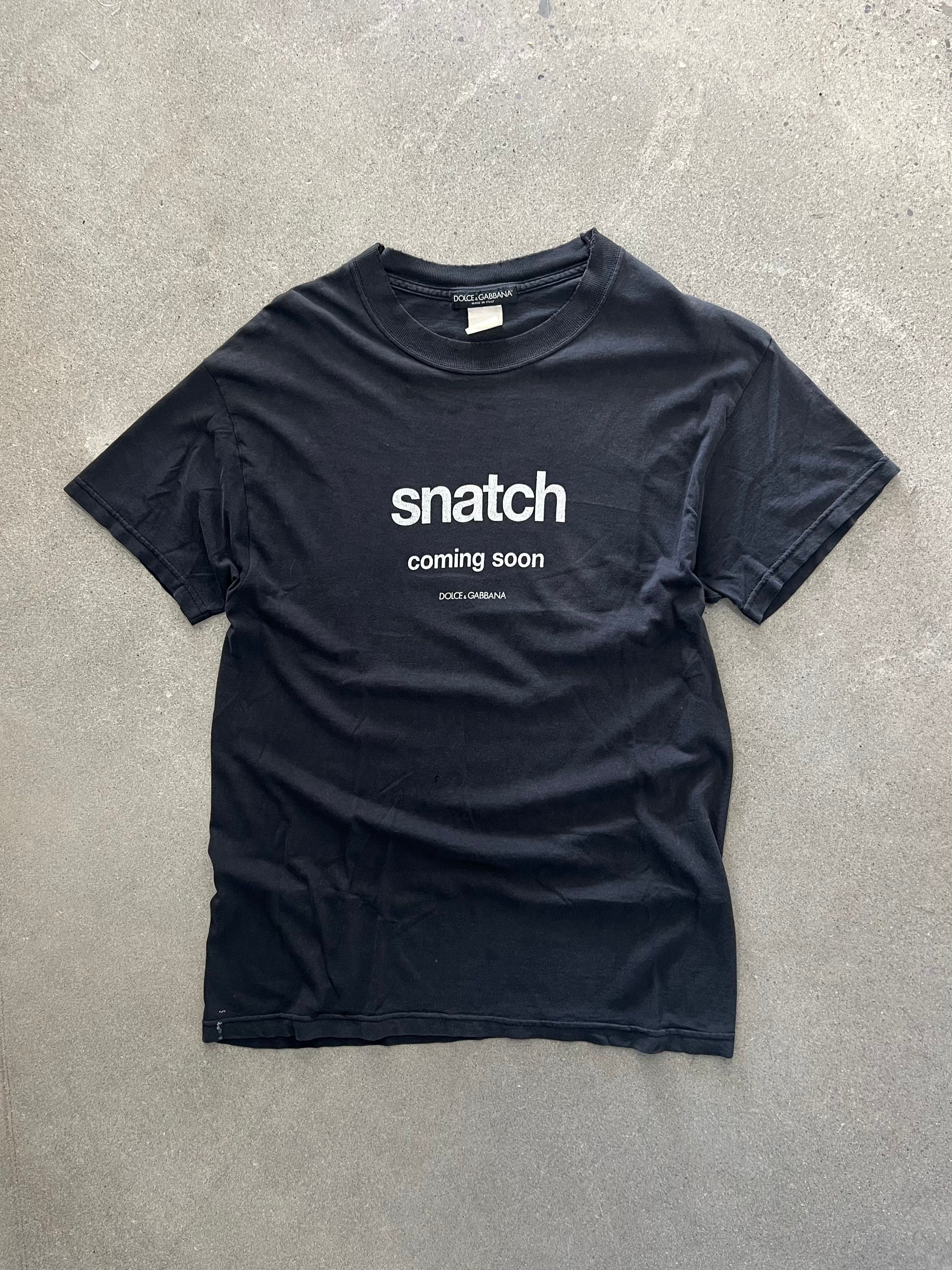 Dolce & Gabbana Dolce & Gabbana Snatch Coming Soon Black T-Shirt