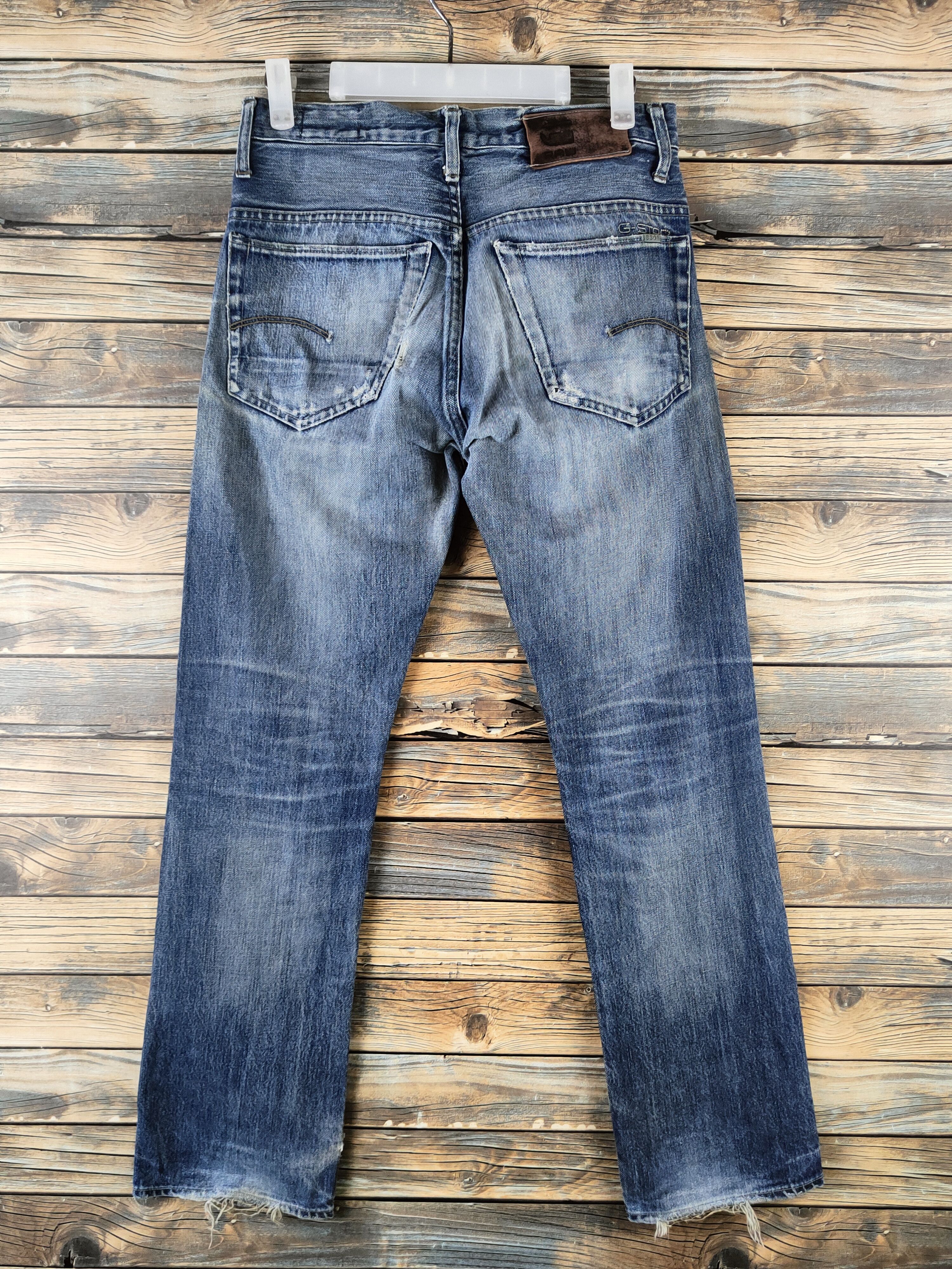 G-Star DL G-star Raw Blue Distressed Ripped Jeans #46-961 Size US 28 / EU 44 - 7 Thumbnail