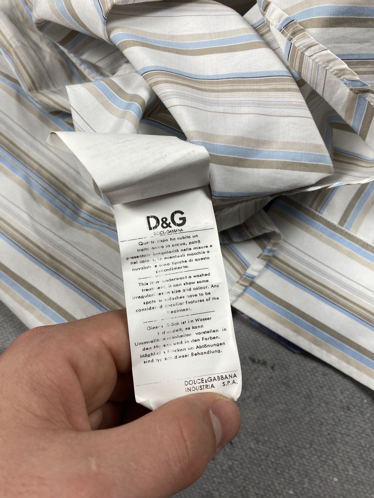 Dolce & Gabbana × Vintage Vintage Dolce & Gabbana D&G Striped Shirt Size L Size US L / EU 52-54 / 3 - 9 Thumbnail