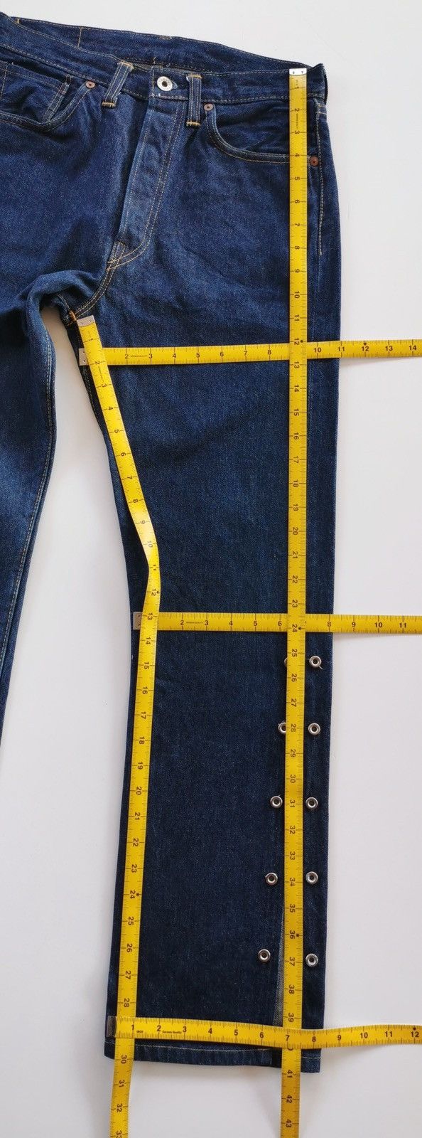 LVC × Levi's × Levi's Vintage Clothing Levis S501XX Selvedge Denim Jeans Rare Design Size US 29 - 16 Thumbnail