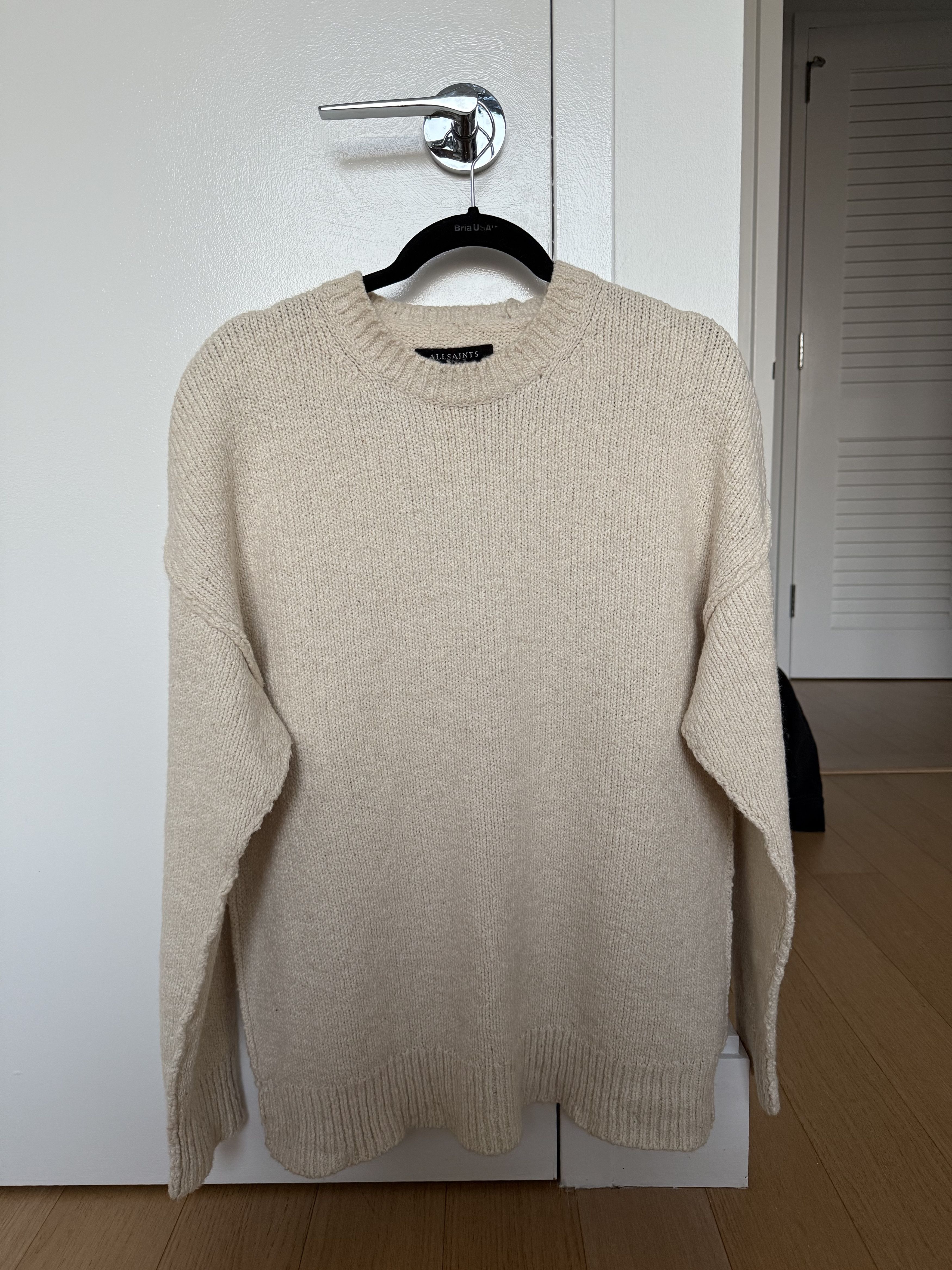 Allsaints Boxy Oversized Wool Crew Sweater Size US S / EU 44-46 / 1 - 1 Thumbnail