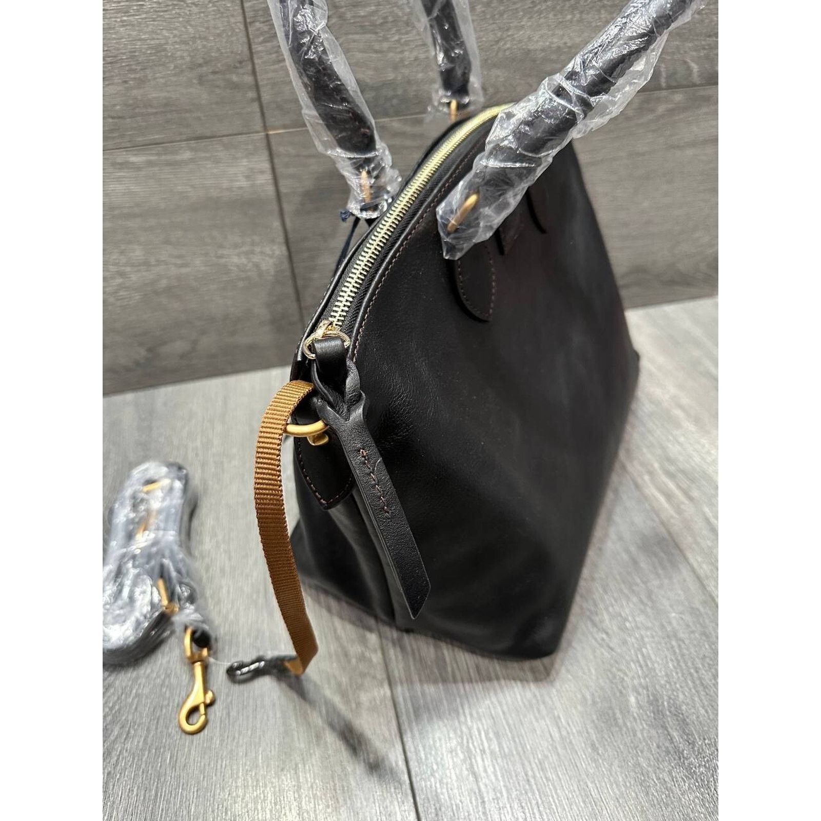 Dooney & Bourke Dooney & Bourke Florentine Leather Satchel Black bag A641294 Size ONE SIZE - 8 Thumbnail