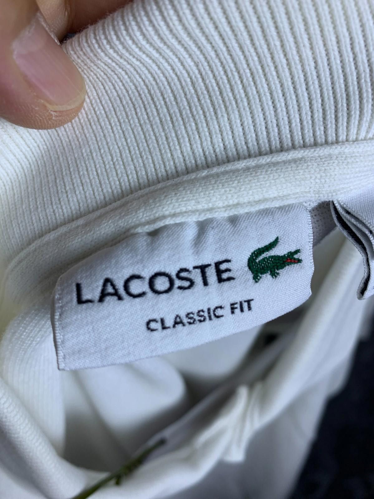 Lacoste Lacoste Mens Regular fit Short Sleeve Polo Shirt L White 278 Size US L / EU 52-54 / 3 - 8 Thumbnail
