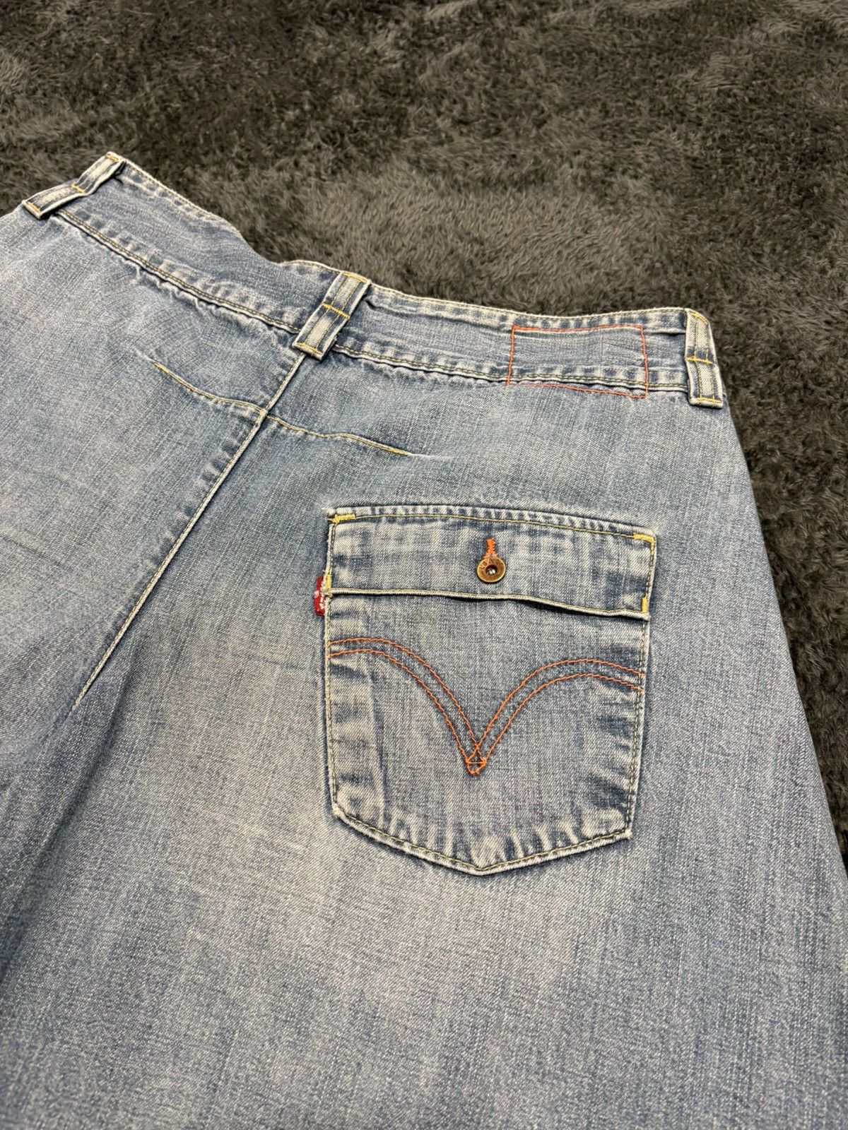 Levi's RARE Vintage Levis Engineered Jeans Baggy Shorts JNCO Style Size US 32 / EU 48 - 10 Thumbnail