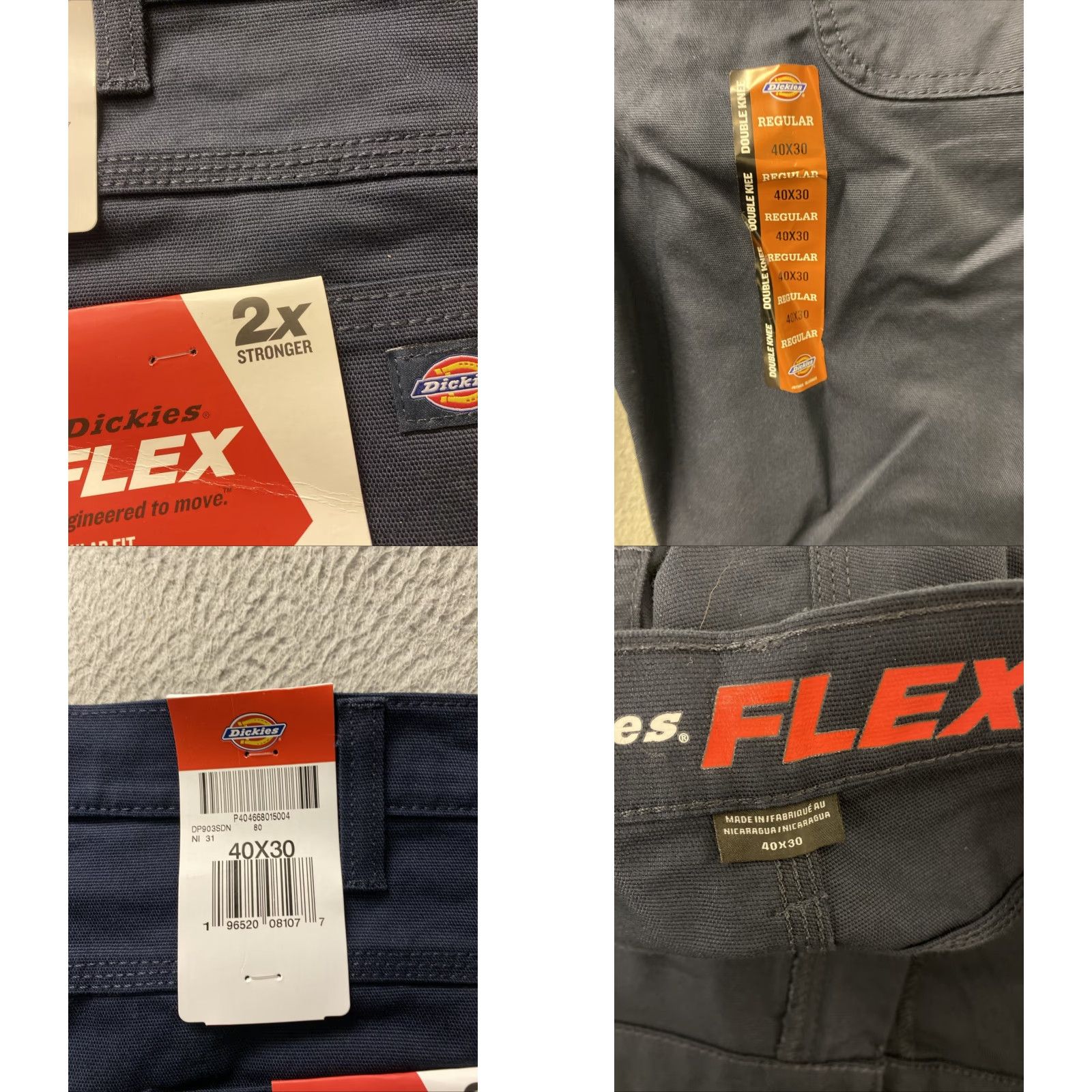 Dickies Dickies Flex Work Pants Mens 40x30 NAVY Original Fit Khaki Twill Chino /0523 Size US 40 / EU 56 - 9 Thumbnail