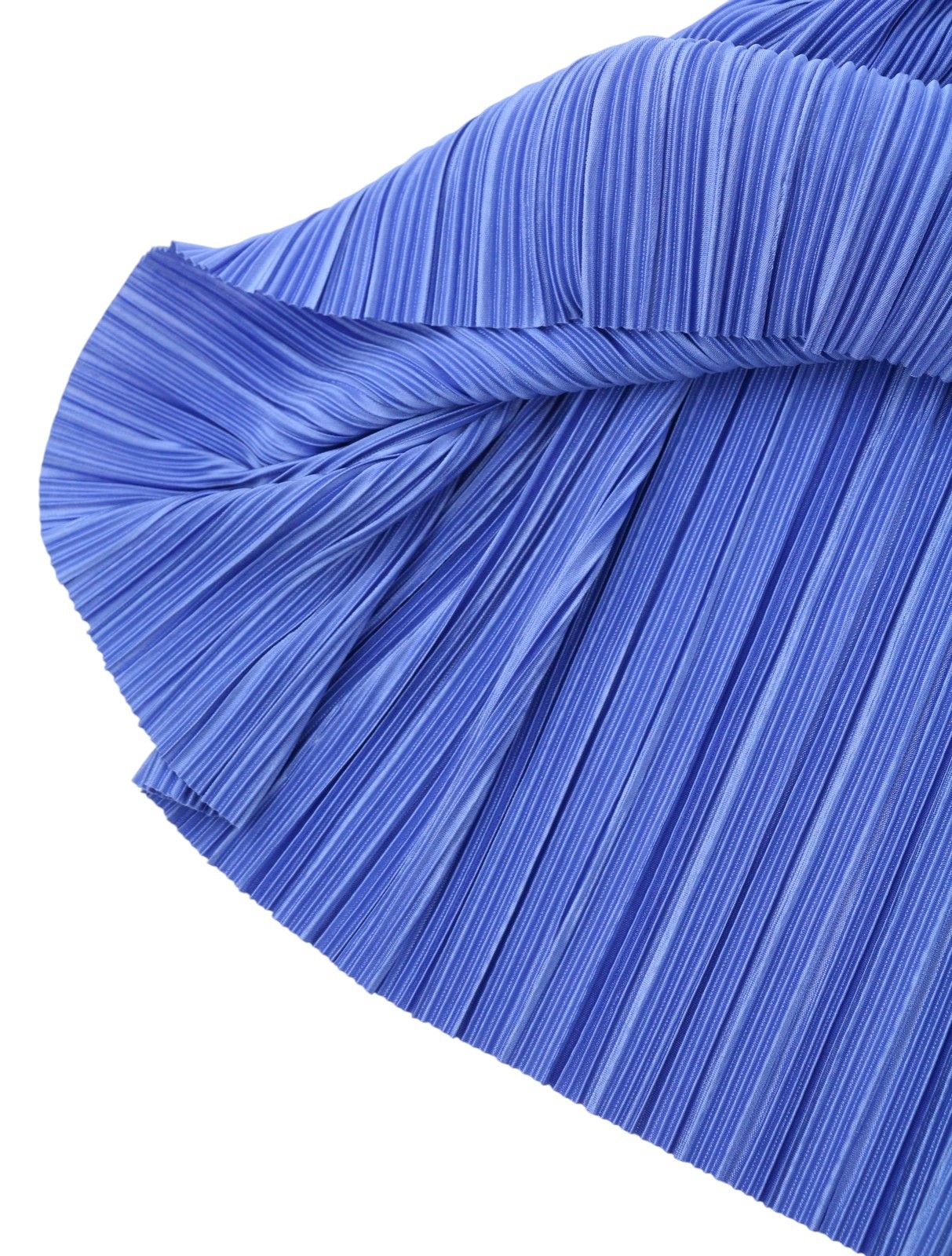 MAX&Co. XL Blue Textured Belted Short Sleeve Mini Dress 88914 Size XL / US 12-14 / IT 48-50 - 6 Thumbnail