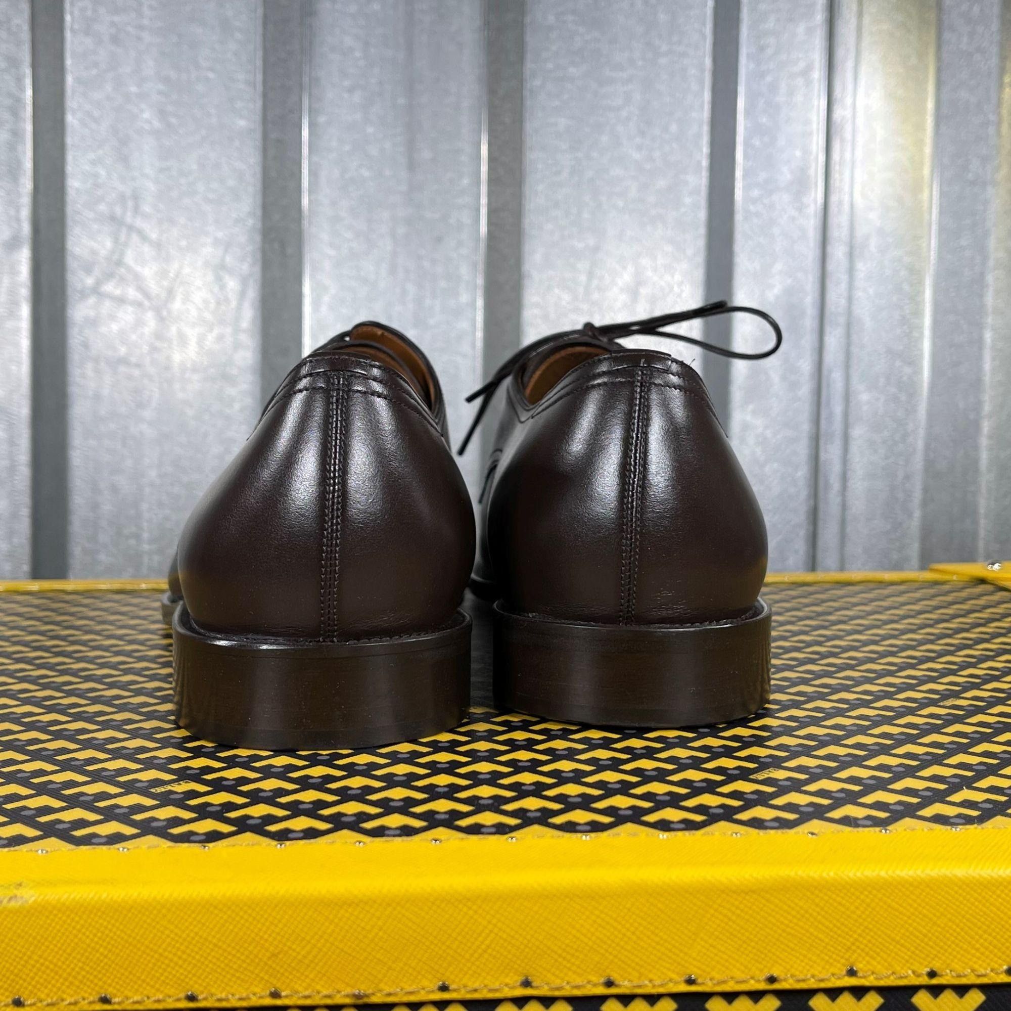 Bally Bally Salfor Chocolate Leather Derby Shoes US 8 Size US 8 / EU 41 - 5 Thumbnail