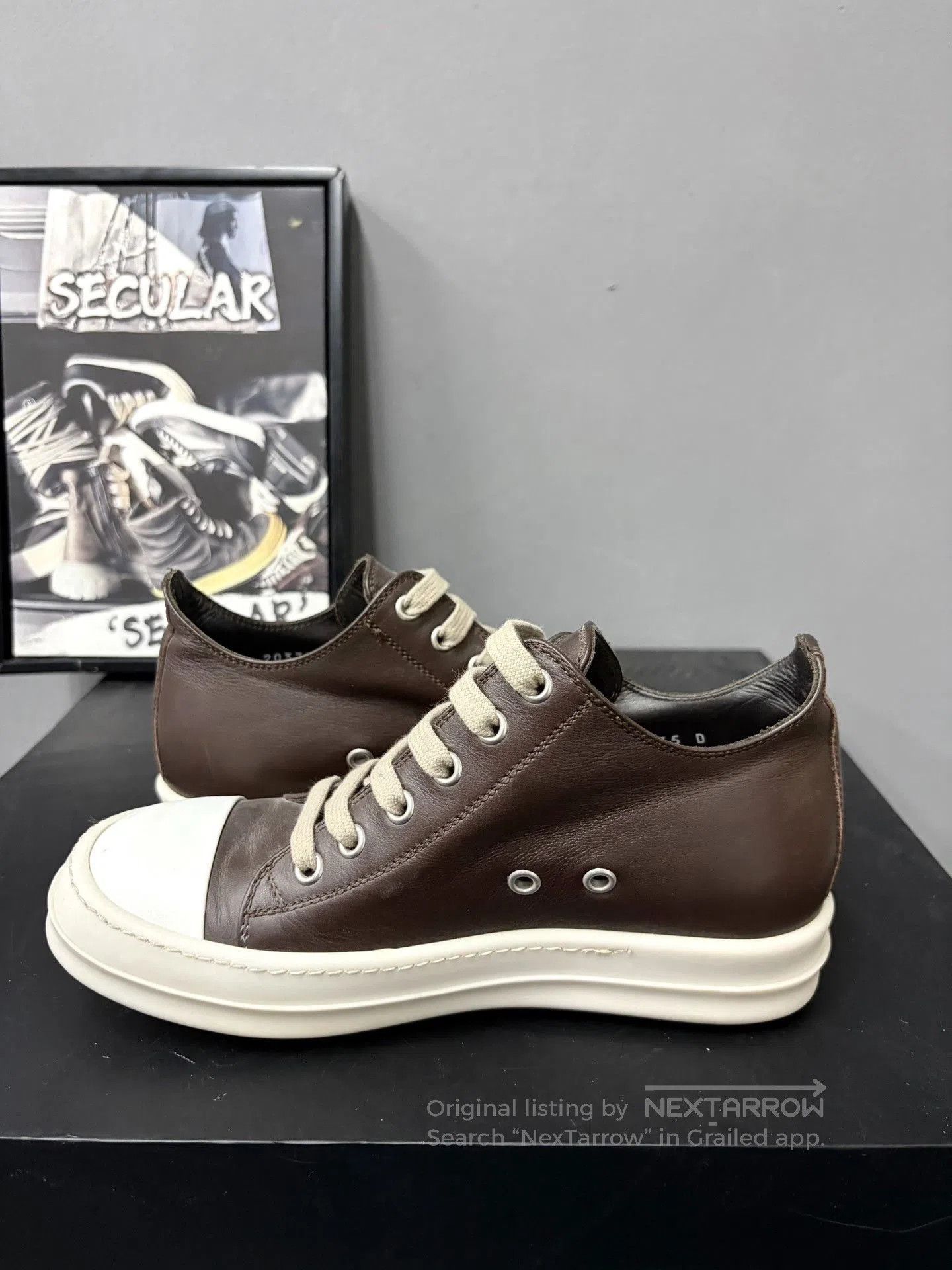 Rick Owens Rick Owens Leather Low. Size US 4 / IT 34 - 5 Thumbnail