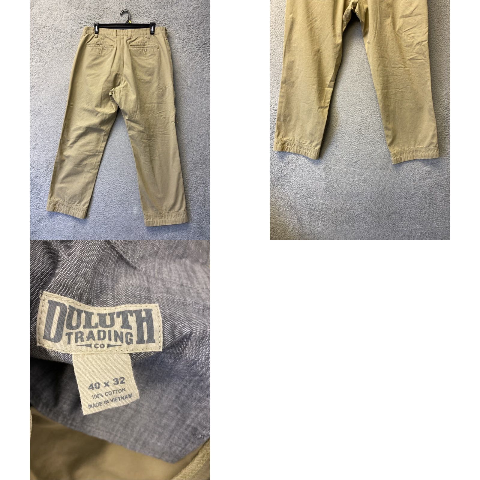CO Duluth Trading CO Pants Mens Slim Khaki Twill 40x32 Size US 40 / EU 56 - 8 Thumbnail