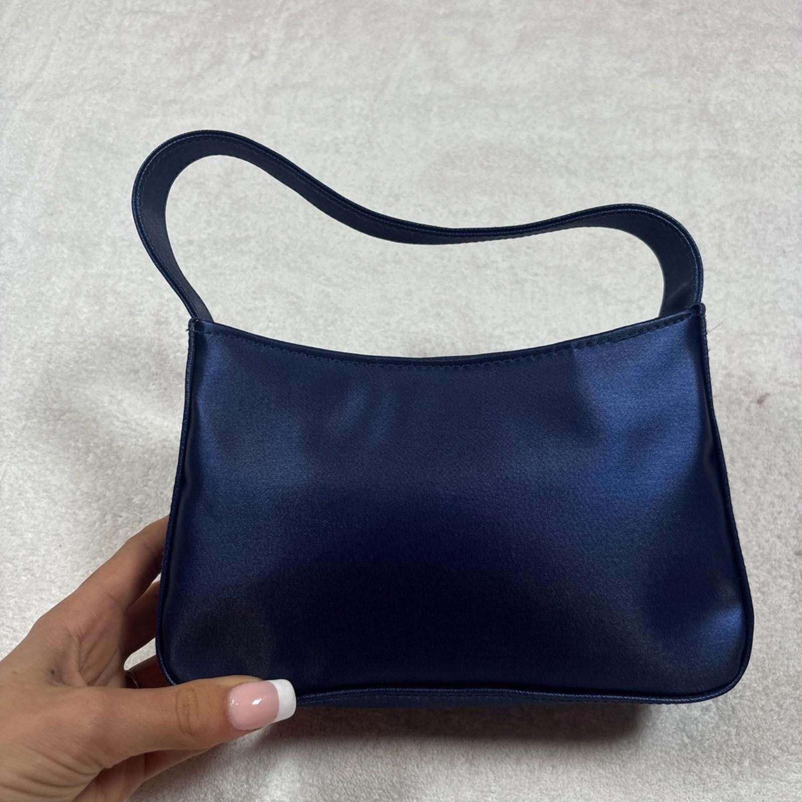 Other Vintage Avon Navy Blue Satin Embroidered Floral mini bag Size ONE SIZE - 5 Thumbnail