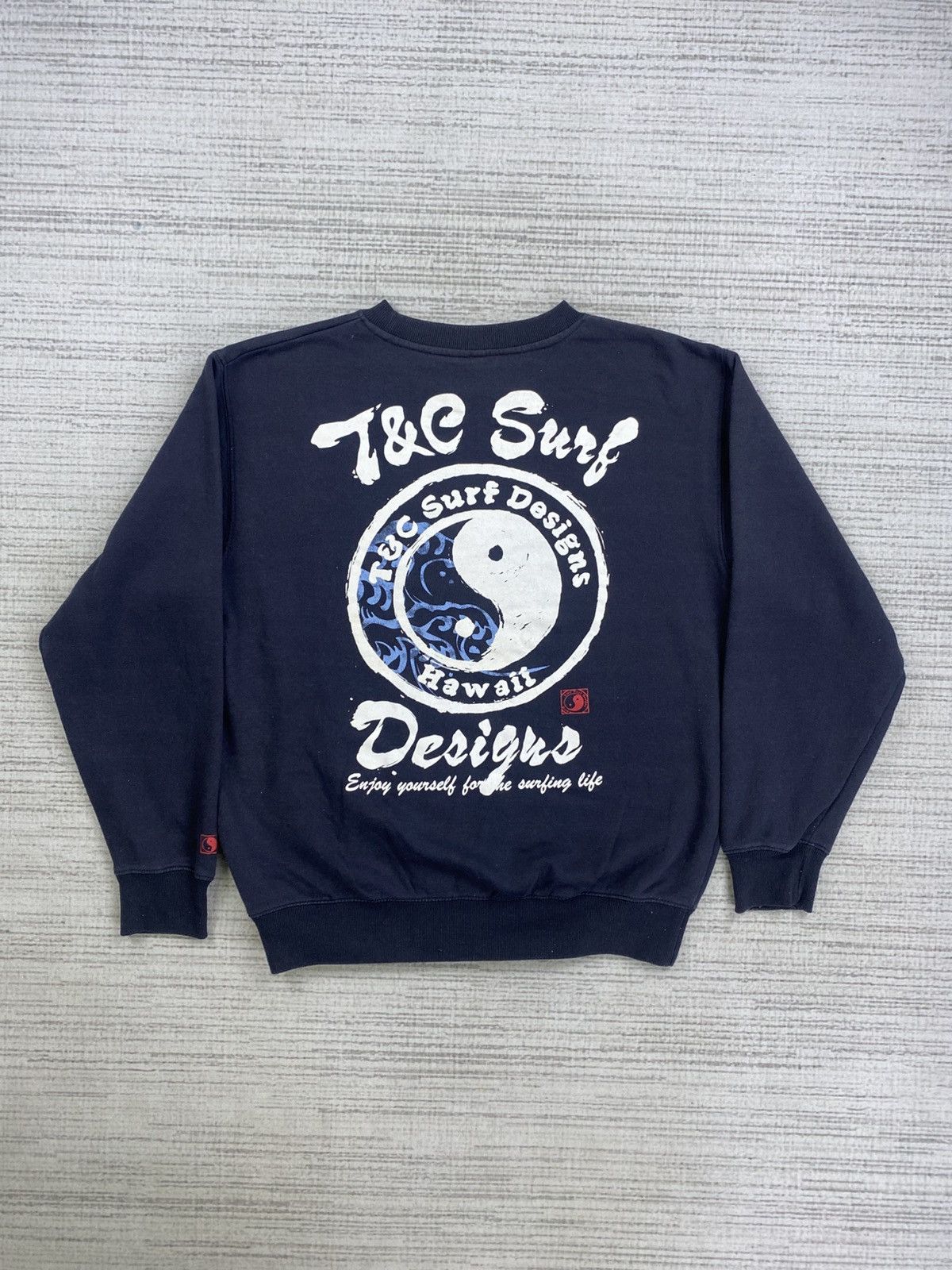 Japanese Brand × Vintage Vintage T&C Surf Big Spellout Backhit Sweatshirt Size US M / EU 48-50 / 2 - 1 Thumbnail