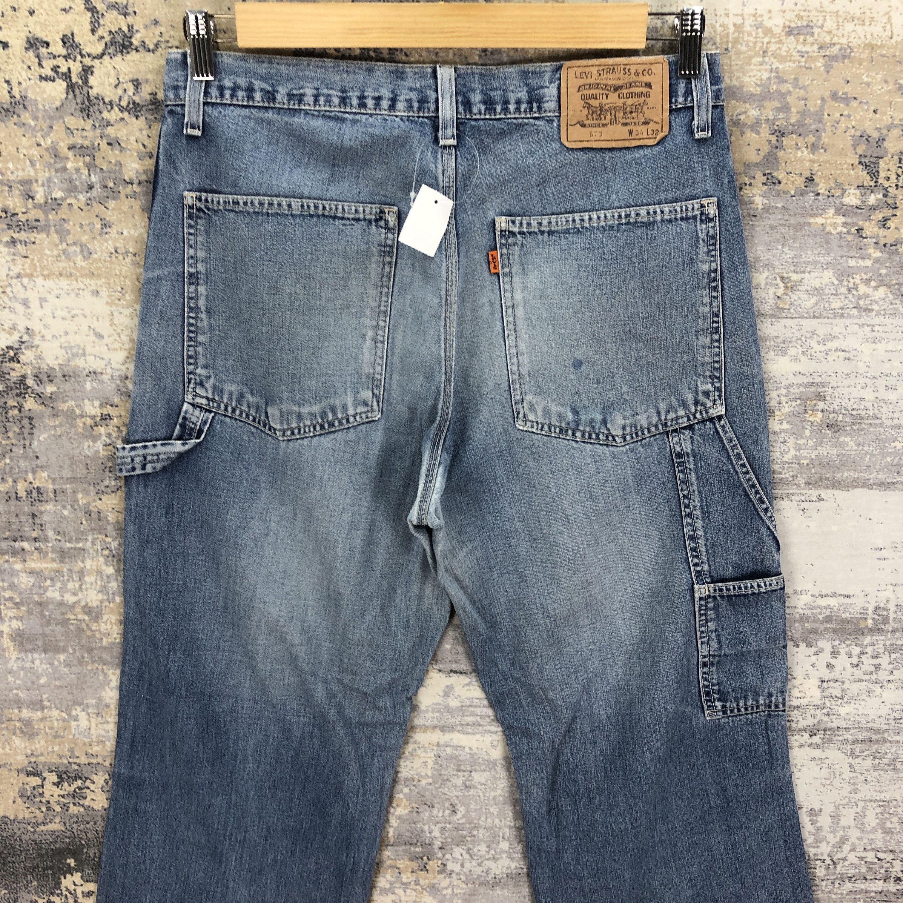 Levi's Vintage Levis Carpenter Orange Tab Jeans Levi's 673 Denim Size US 32 / EU 48 - 4 Thumbnail