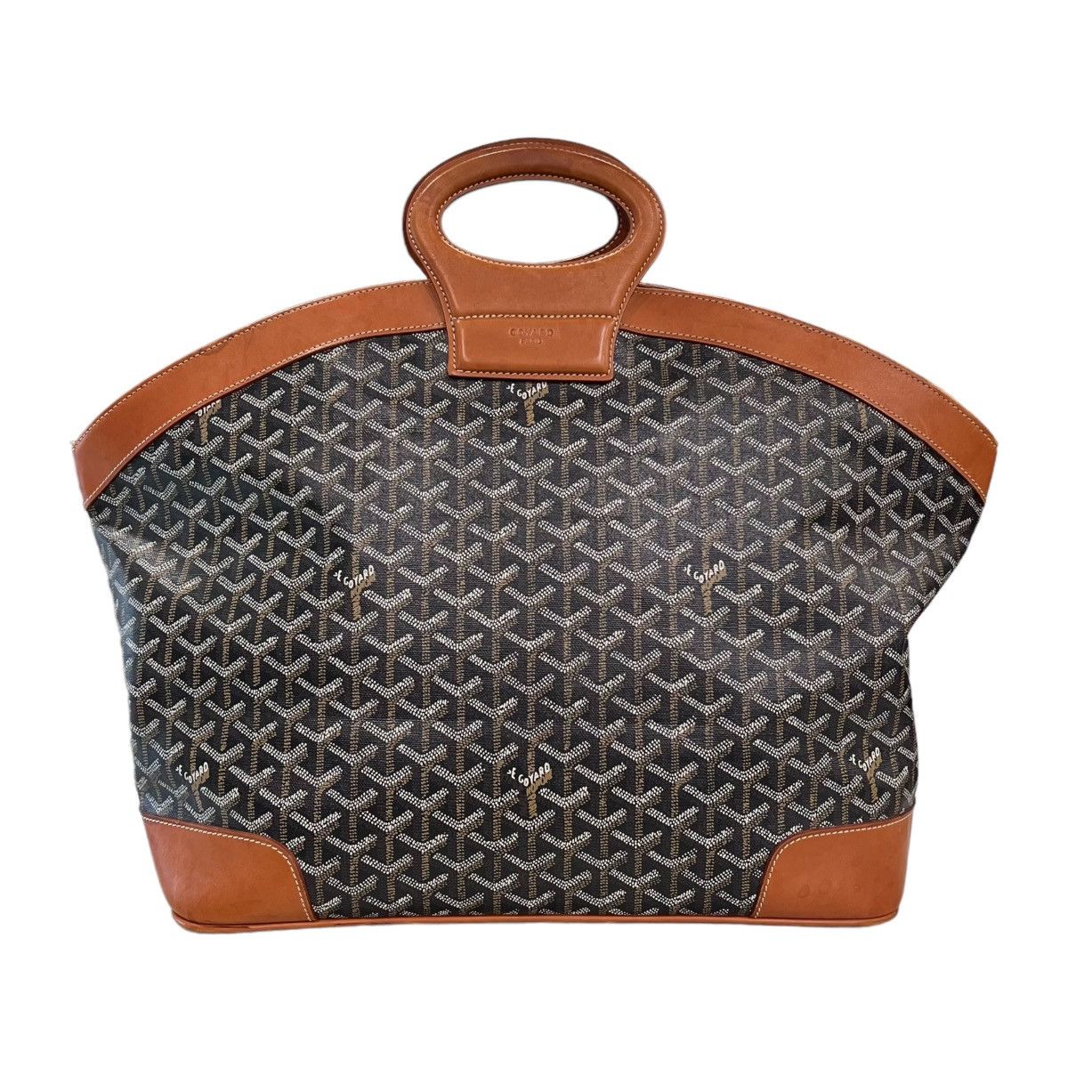image of Goyard Beluga Mm Travel Tote Bag in Black, Women's