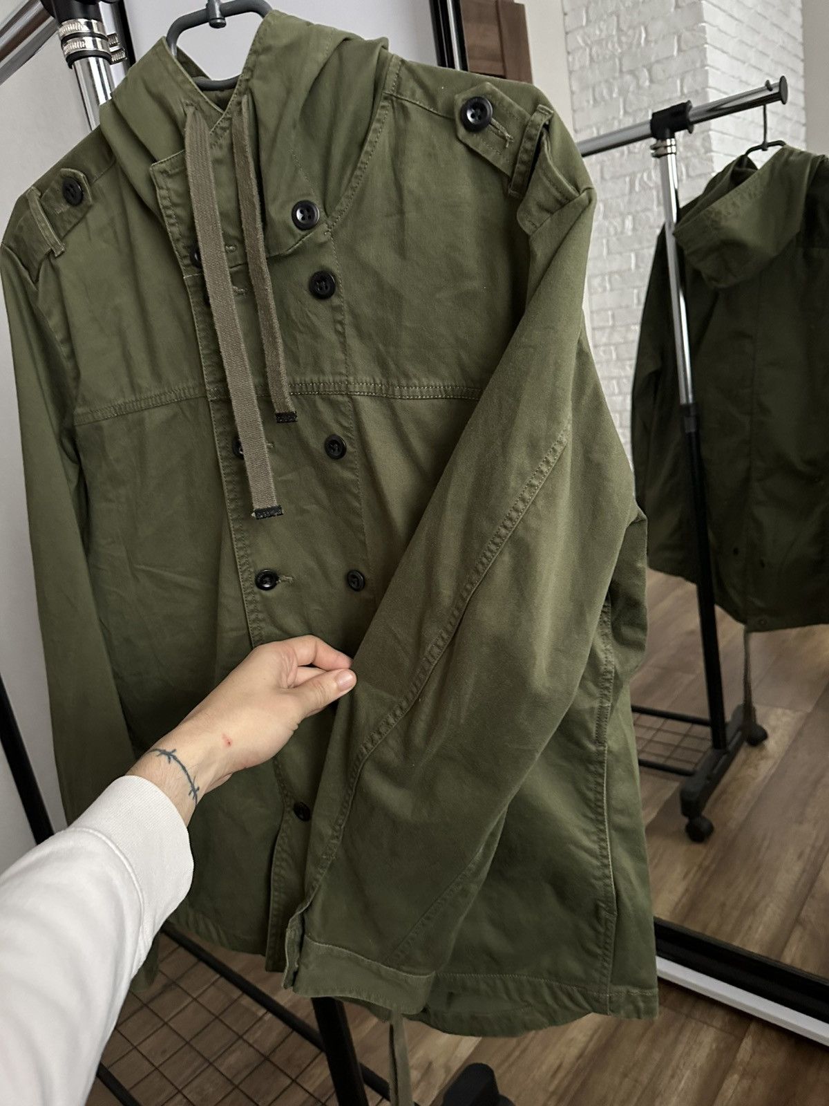 Diesel Diesel Double Coat Canvas Military Jacket Size US XXL / EU 58 / 5 - 9 Thumbnail