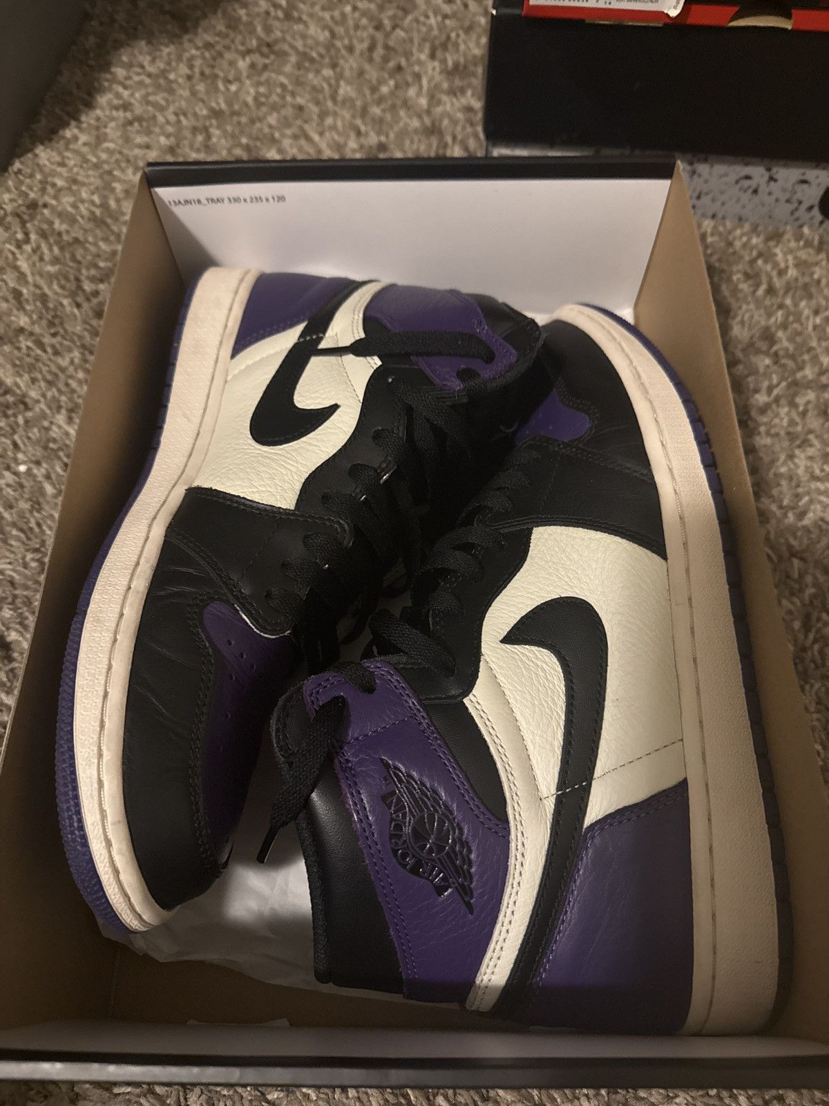 Jordan Brand × Nike Nike Air Jordan 1 “Court purple 1.0” Size US 11 / EU 44 - 1 Thumbnail