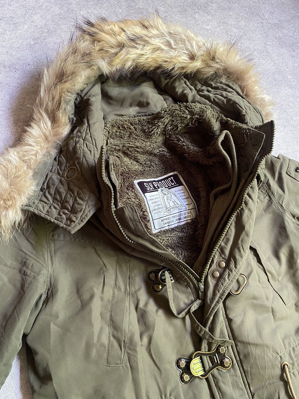 SLY SLY military Fur hoodie Vkei Style Size US M / EU 48-50 / 2 - 5 Thumbnail