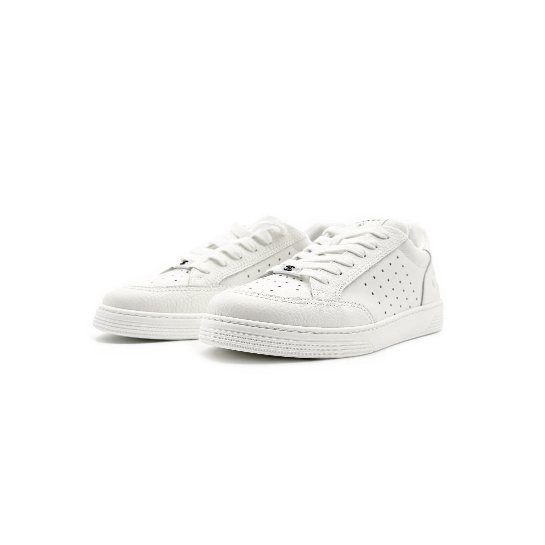 Chanel Chanel White Perforated Leather Low Top Sneakers Size US 9 / EU 42 - 2 Thumbnail