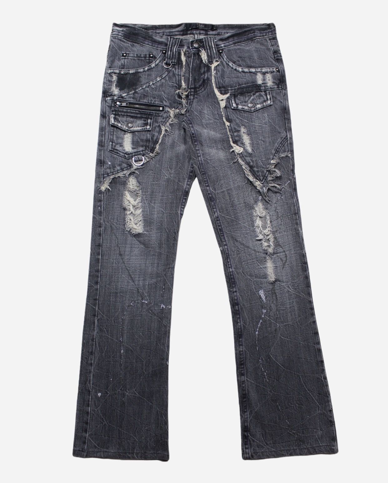 Japaneselabel MIDAS glitter damage Jeans