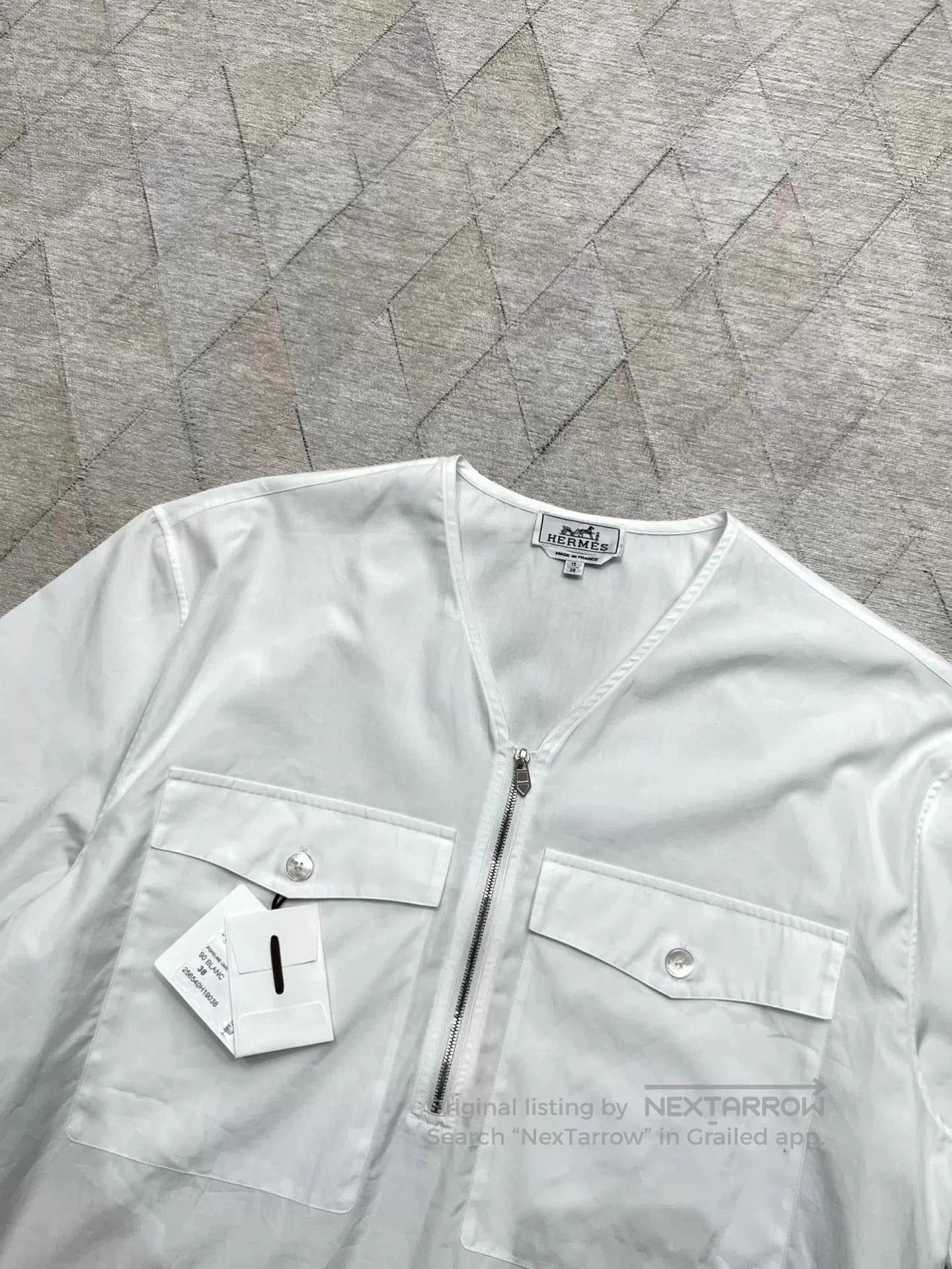 Hermes Hermes Spring Summer New Workwear Shirt. Size US XS / EU 42 / 0 - 4 Thumbnail