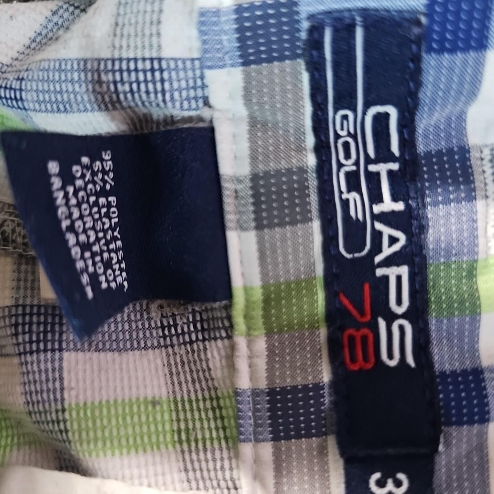 Chaps Chaps Golf 78 Colorful Green Blue Plaid UV Shorts Sz 34 Size US 34 / EU 50 - 3 Thumbnail