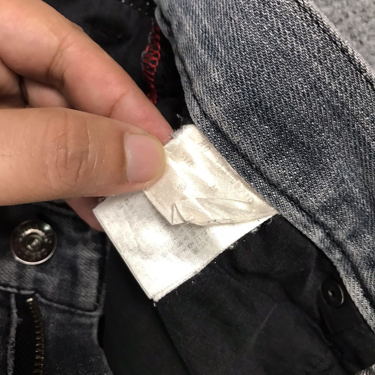 If Six Was Nine × Japanese Brand SEMANTICDESIGN RIPPED DISTRESSED BLACK FADED DENIM PANTS Size US 30 / EU 46 - 14 Thumbnail