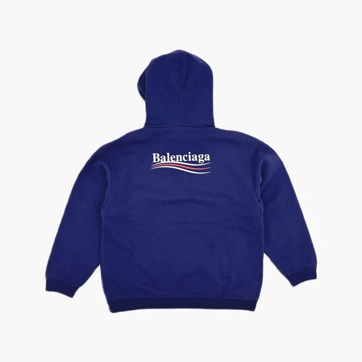 Balenciaga Balenciaga Balenciaga Logo Hoodie for Men in Dark Blue -25 Size US L / EU 52-54 / 3 - 2 Thumbnail