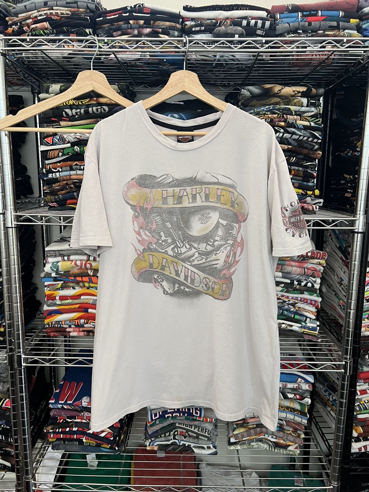 Harley Davidson H-D Tattoo Style Calumet Ed Hardy Tee Size US L / EU 52-54 / 3 - 1 Thumbnail
