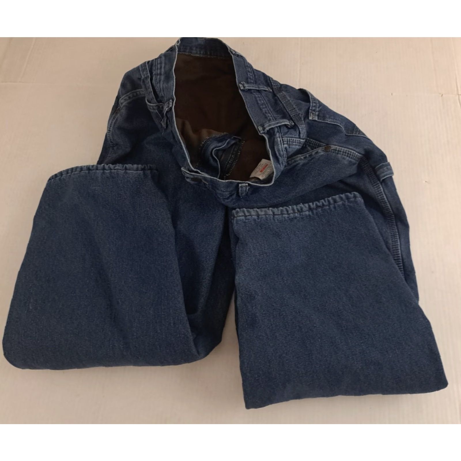Wrangler VINTAGE Wrangler Jeans Insulated Denim 34-30 Blue Cotton 5-Pocket Regular Mens Wrangler Size US 34 / EU 50 - 2 Thumbnail