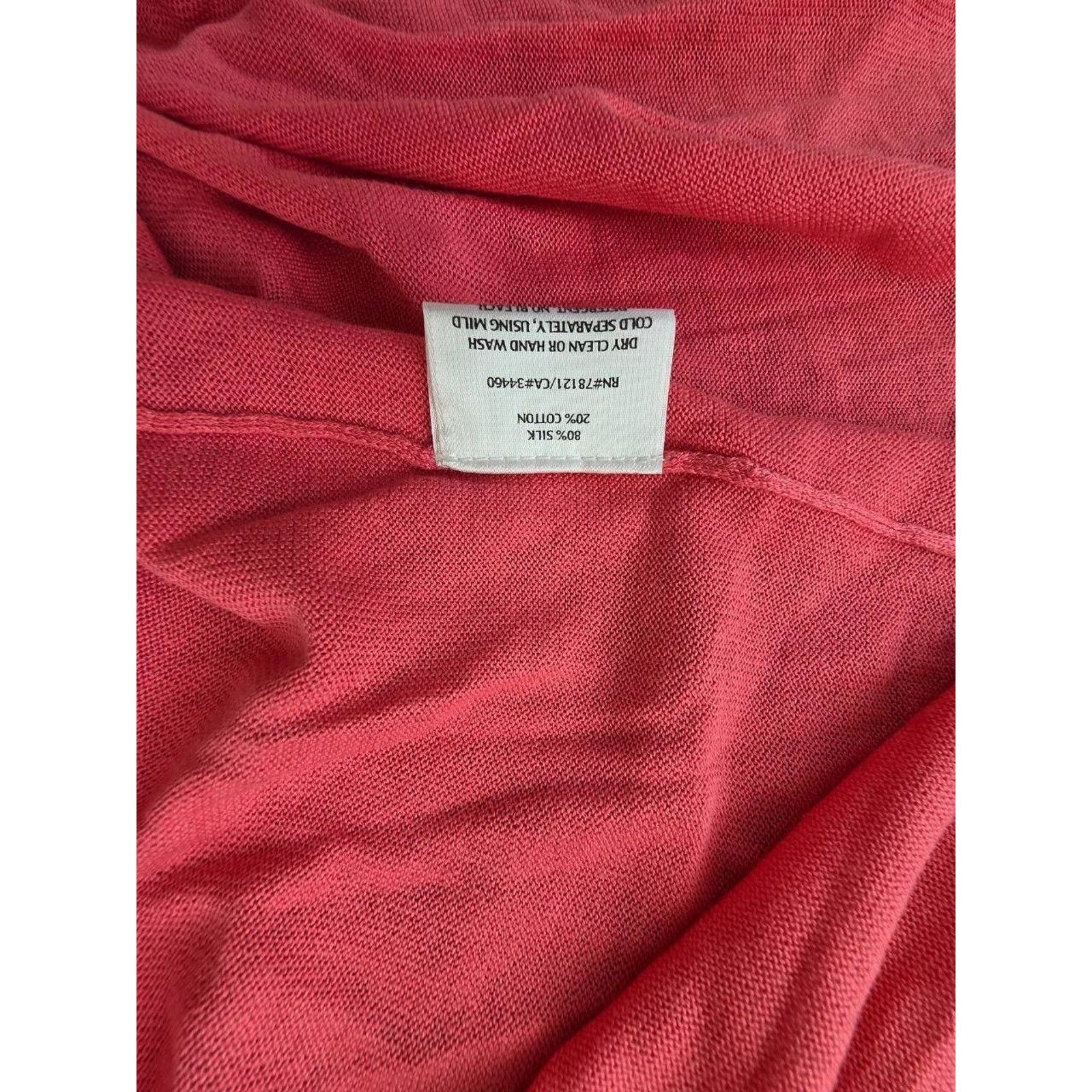 Eileen Fisher Eileen Fisher Sweater Silk Cardigan Shrug Burnt Ora L A00113 Size L / US 10 / IT 46 - 3 Thumbnail