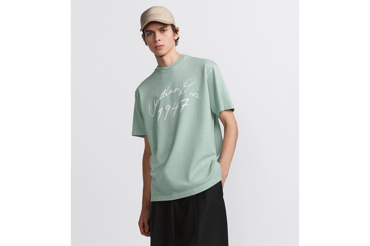 Dior o1bcso1str0226 T-Shirt, Relaxed Fit in Blue Size US M / EU 48-50 / 2 - 4 Thumbnail