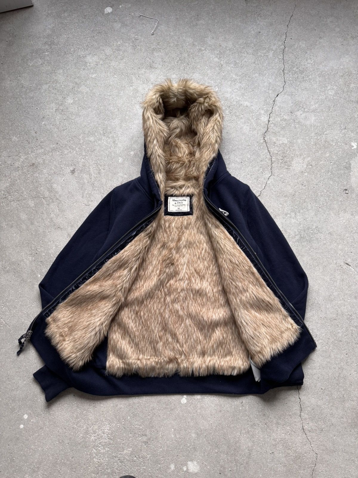 Abercrombie & Fitch Vintage Abercrombie Zip Hoodie Fur Foux Size M / US 6-8 / IT 42-44 - 9 Thumbnail