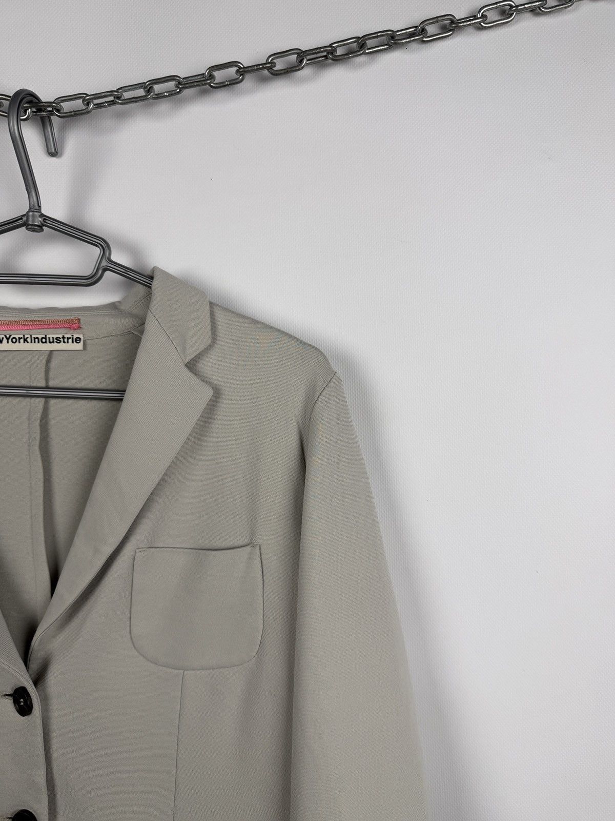 NEWYORKINDUSTRIE New York Industries Cream Two Button Blazer Italy Size 48 Size XL / US 12-14 / IT 48-50 - 2 Thumbnail