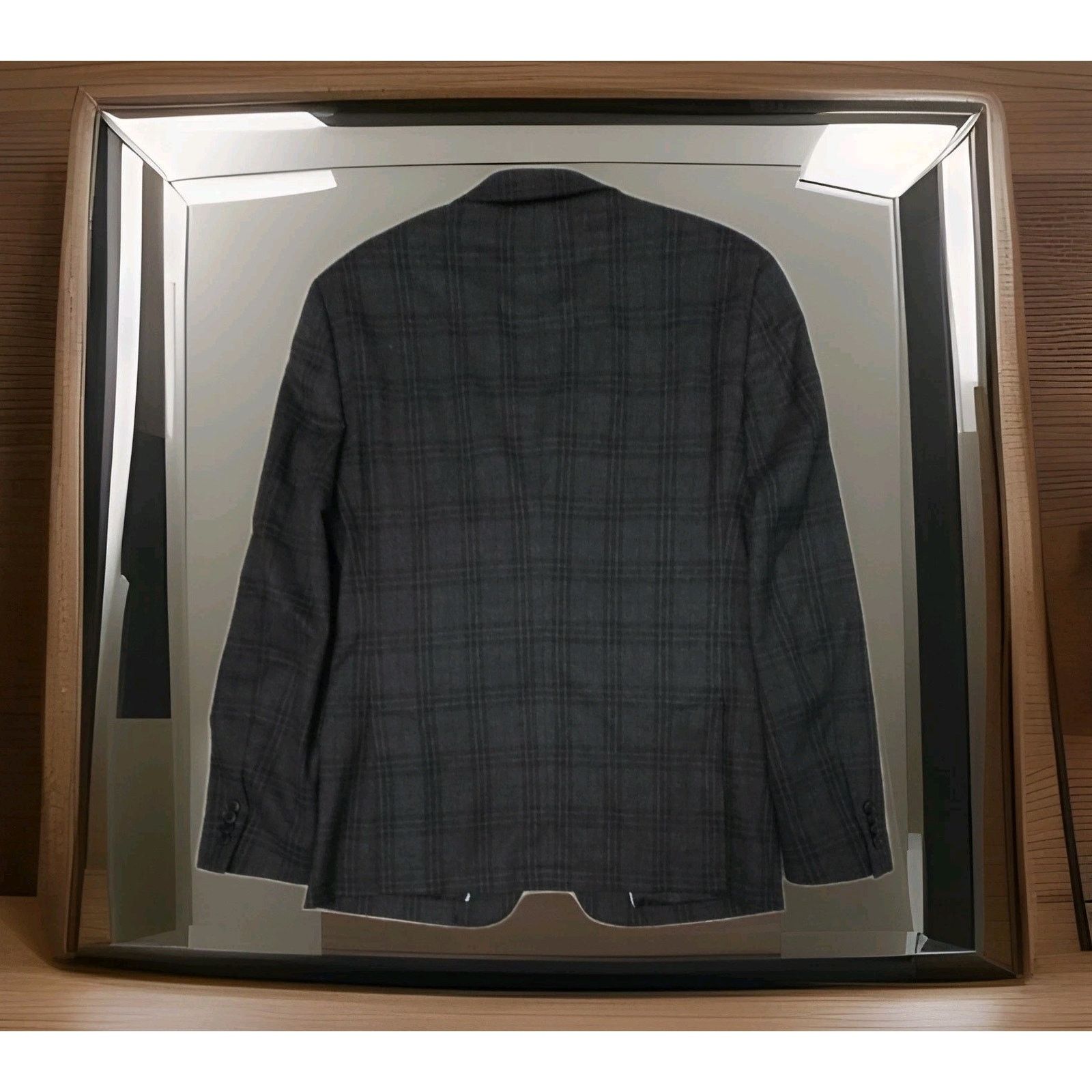 John Varvatos John Varvatos* USA Dark Plaid Grey Plazer Jacket 36R Size 36R - 4 Thumbnail