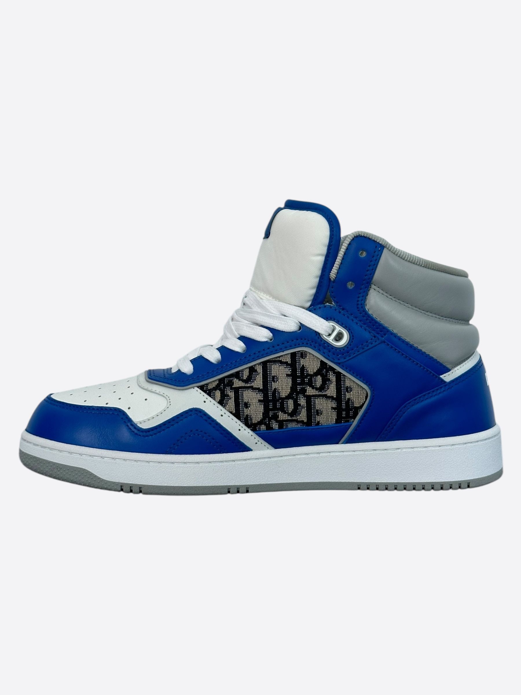Dior Dior Blue & Beige Oblique B27 High Top Sneakers Size US 10 / EU 43 - 3 Thumbnail