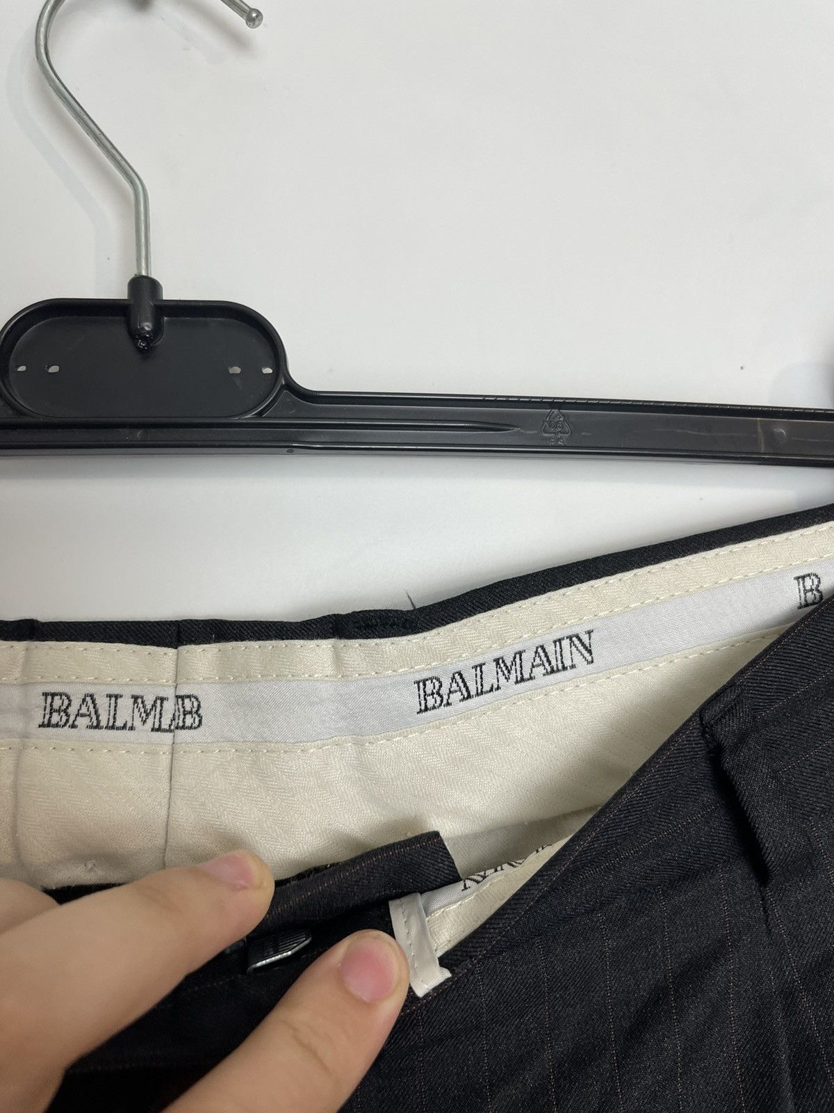 Balmain Vintage PIERRE BALMAIN Wool Grey Trousers True Fade Size US 34 / EU 50 - 3 Thumbnail