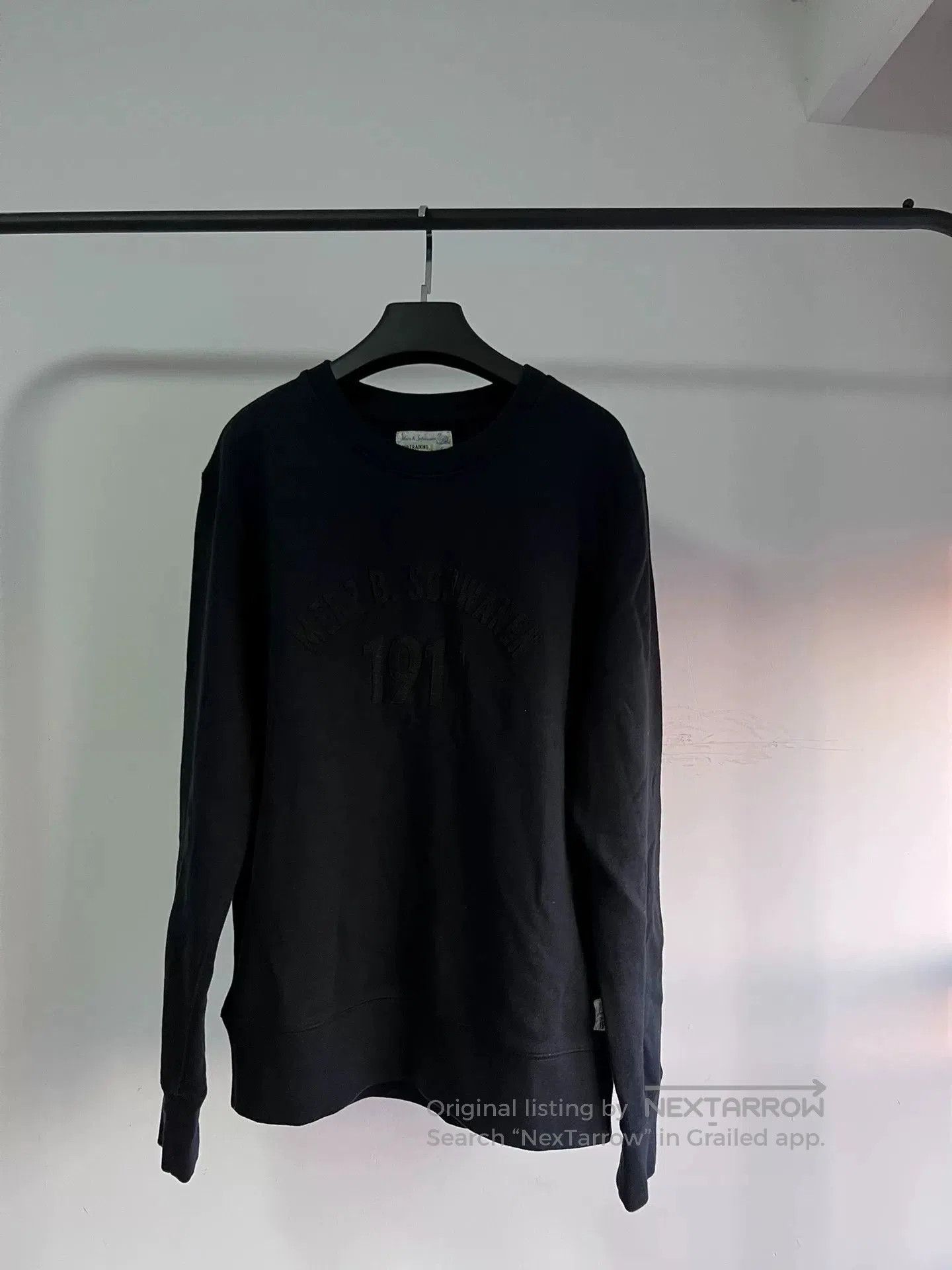 Merz B. Schwanen Merz b.Schwanen Black Sweatshirt trcsw05. Size US M / EU 48-50 / 2 - 2 Thumbnail