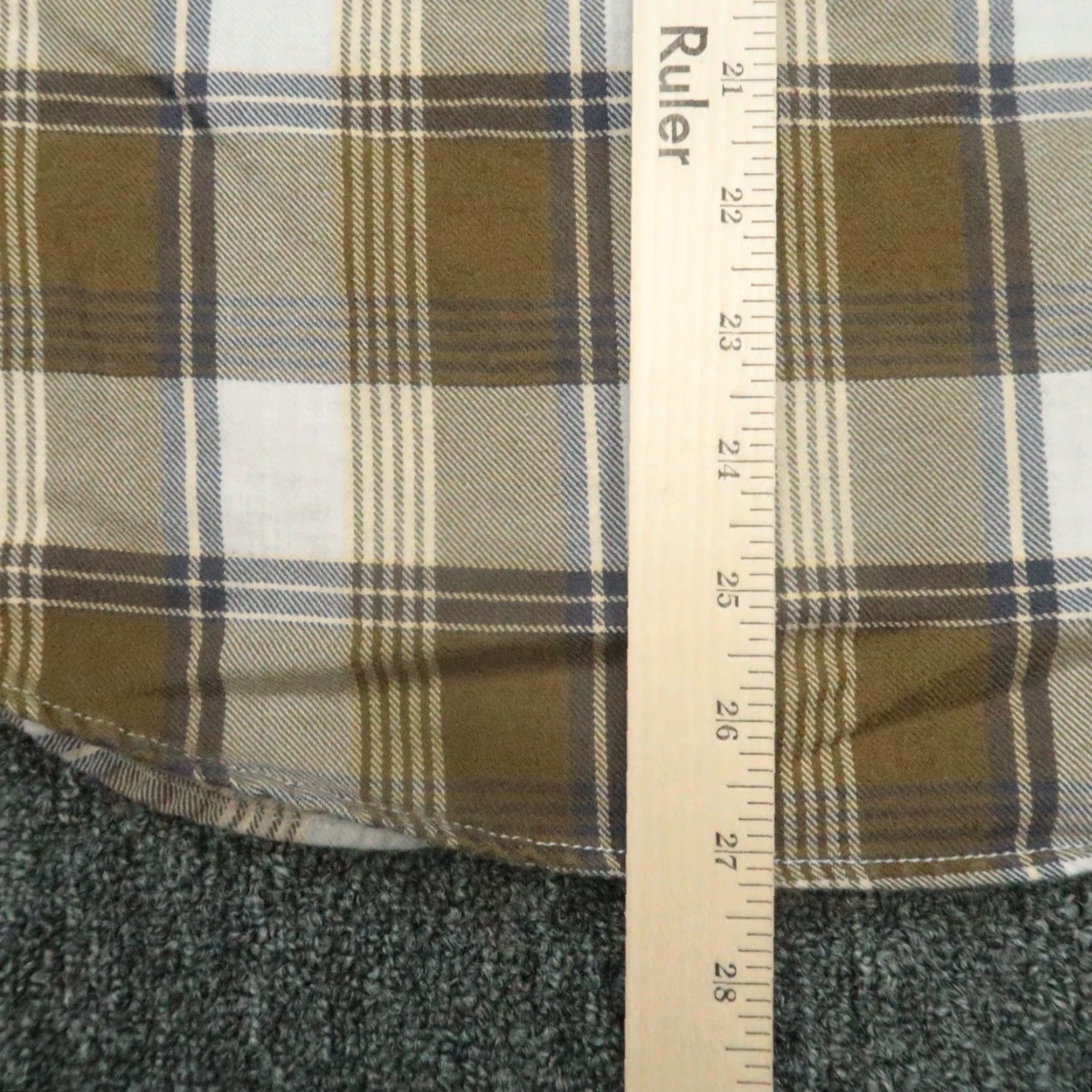 Wallace & Barnes Wallace & Barnes Shirt Mens Medium Brown Plaid Flannel Button-Up Long Sleeve Cotton Size US M / EU 48-50 / 2 - 6 Thumbnail