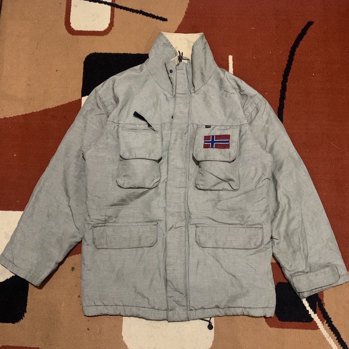 Napapijri Vintage Napapijri Cordura Jacket | Napapijri Jacket Size US XL / EU 56 / 4 - 2 Thumbnail