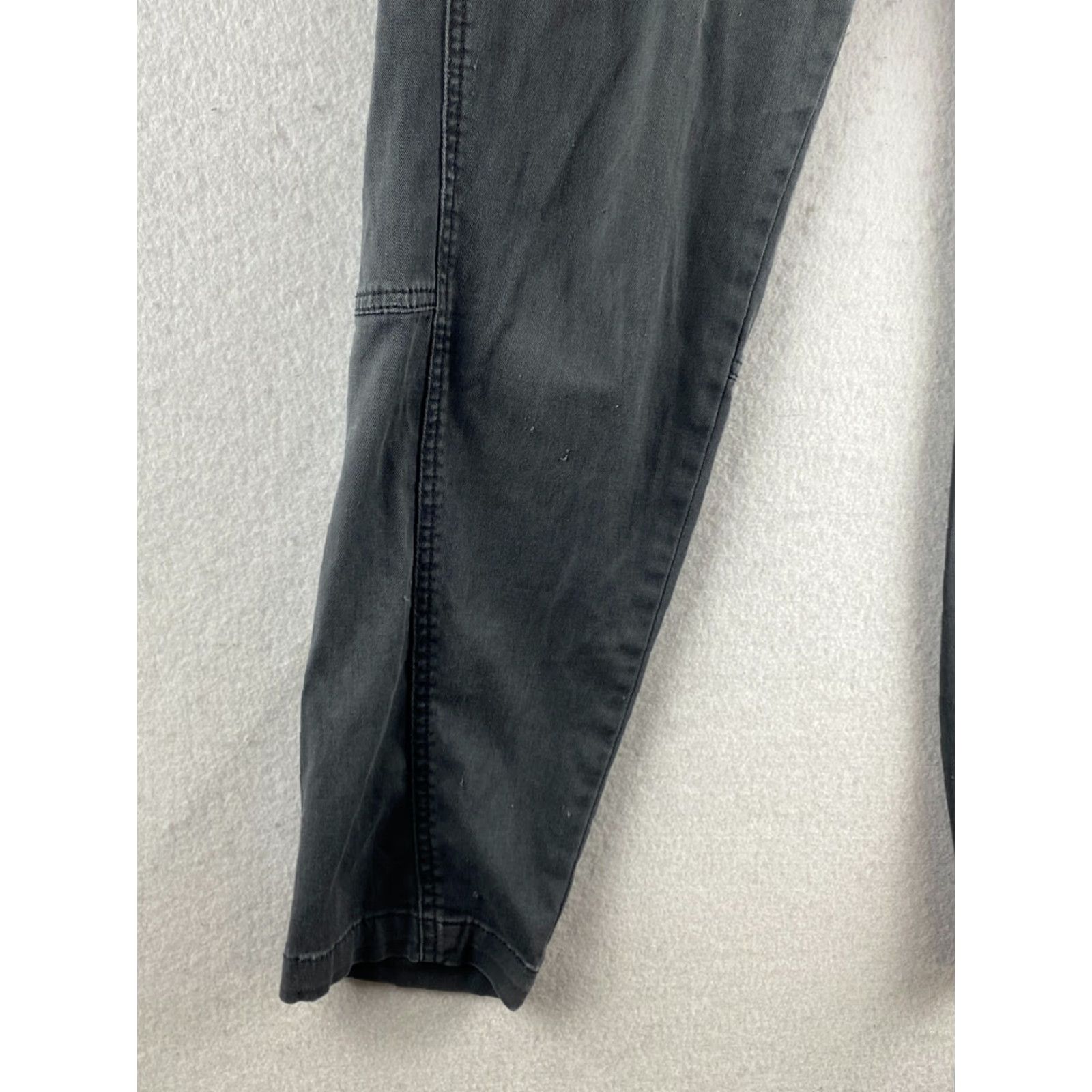 Prana prAna Pants Women 8 Gray Capri Chino Mid-Rise Button-Fly Slash Pockets Dark Size 30" / US 8 / IT 44 - 5 Thumbnail