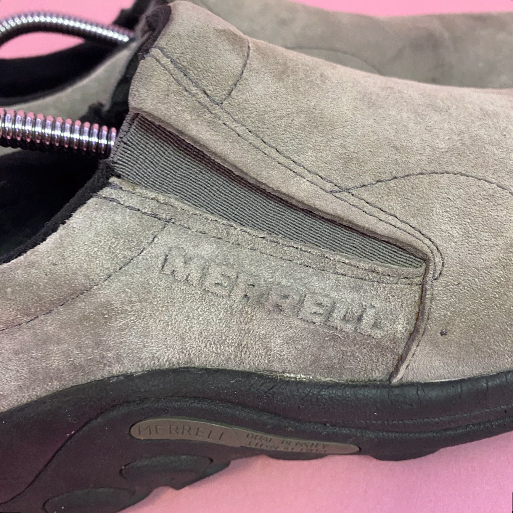 Merrell Merrell Jungle Moc Castlerock Nubuck Suede Slip On Loafers J71447 Mens Size 8 Size US 8 / EU 41 - 6 Thumbnail