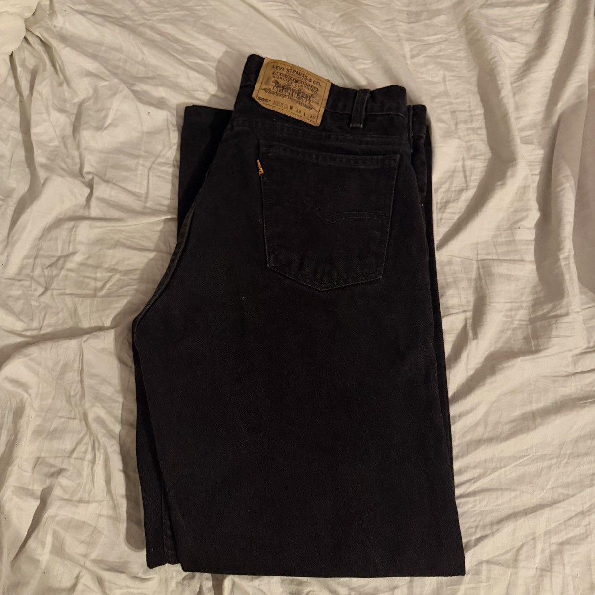 Vintage Levi’s 505 Orange Tab Men’s Denim Jeans size 34x30