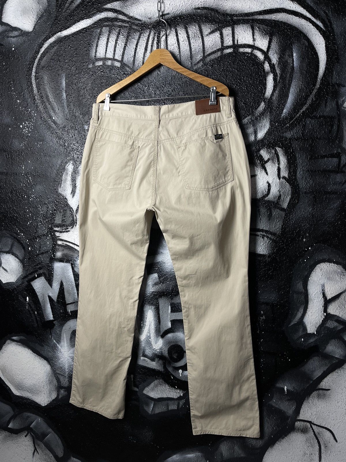 Lacoste Lacoste Vintage Beige Cotton Pants Size 36 Size US 36 / EU 52 - 2 Thumbnail