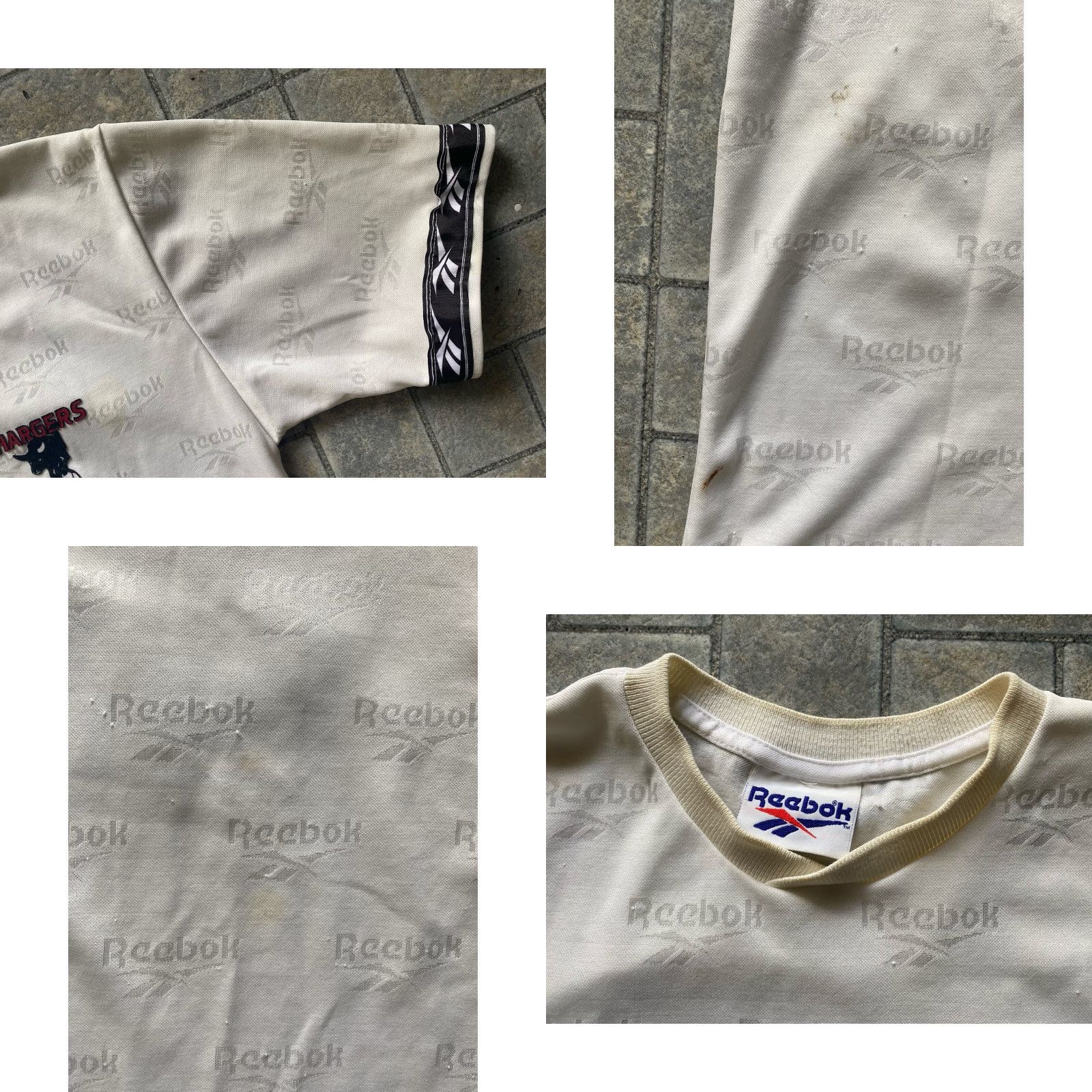 Reebok VINTAGE Reebok Soccer Chargers Jersey Shirt Men’s Size S White USA Size US S / EU 44-46 / 1 - 8 Thumbnail