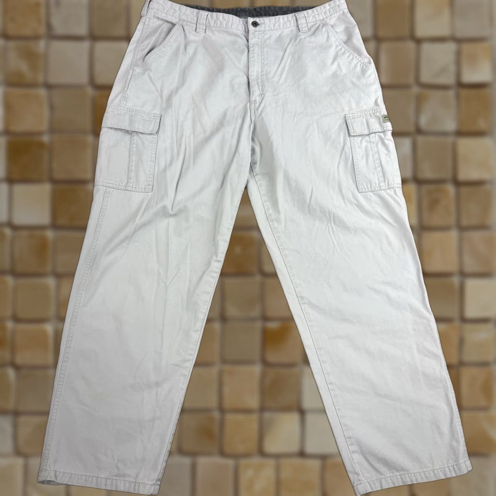 Wrangler Wrangler Cargo Pants Mens Beige Khaki Straight Leg Workwear 40x30 (No Tag) Size US 40 / EU 56 - 1 Thumbnail